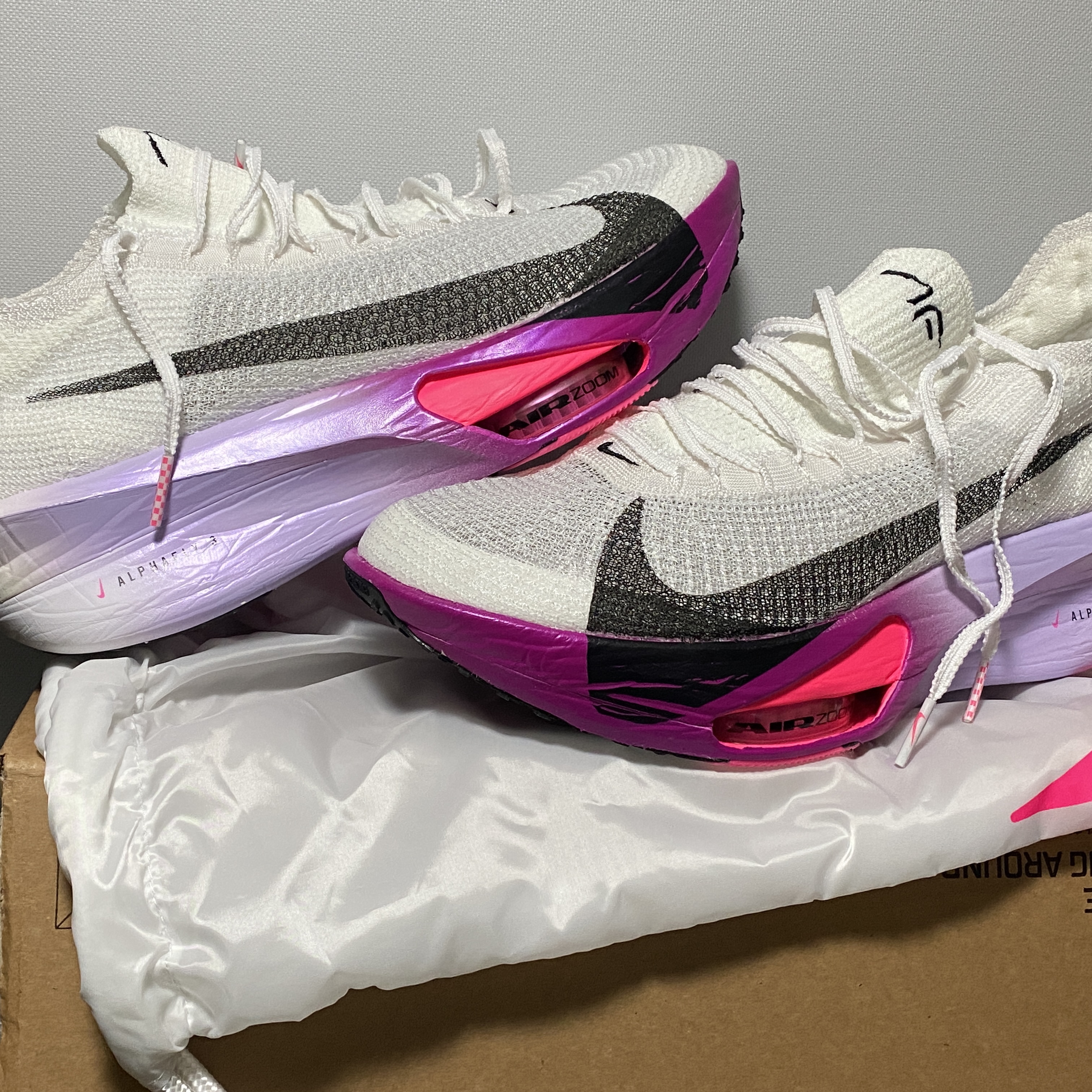 Nike Air Zoom Alphafly Next% 3 Hyper Pink 착용 스타일