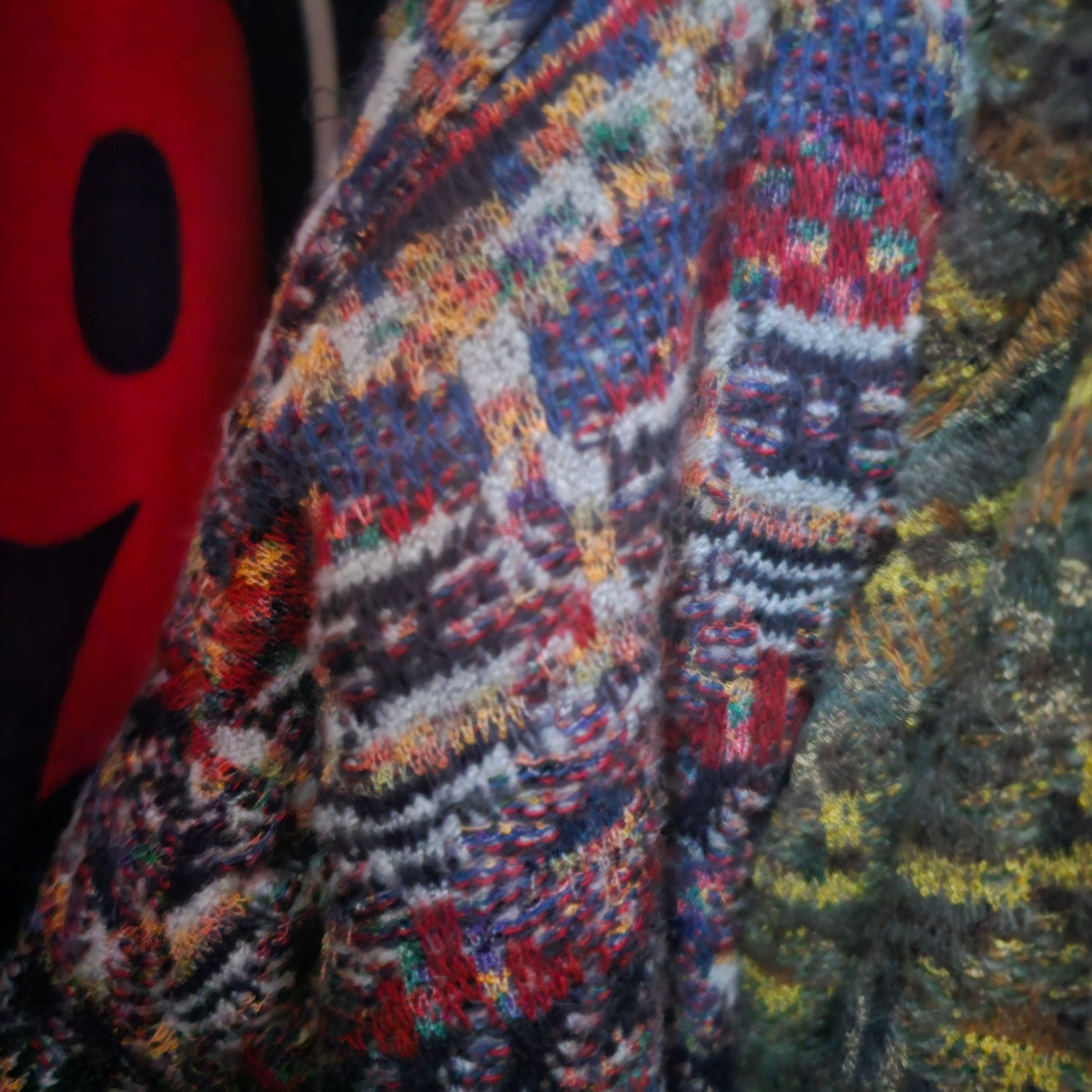 Supreme x Missoni Reversible Knit Jacket Navy - 21FW, Supreme x Missoni Reversible Knit Jacket Olive - 21FW 착용 스타일