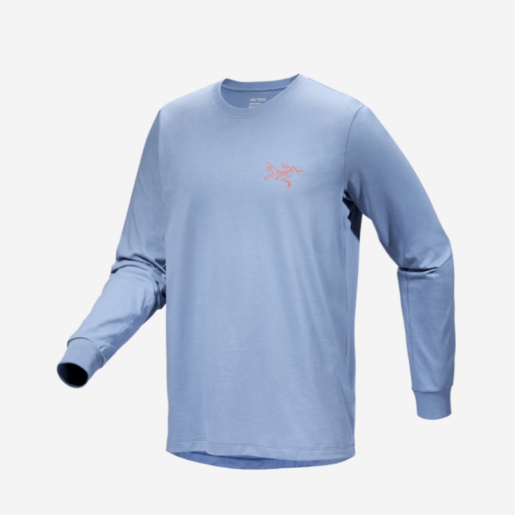 Arc'teryx Arc'Multi Bird Logo LS T-Shirt Stone Wash 착용 스타일