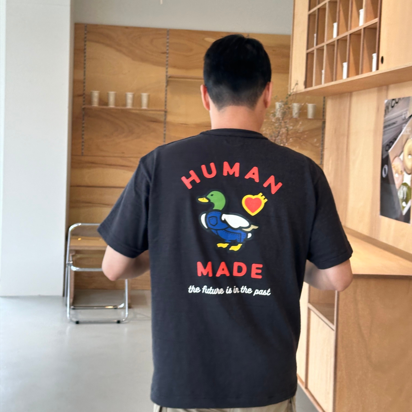 Human Made Graphic T-Shirt #1 Black 착용 스타일