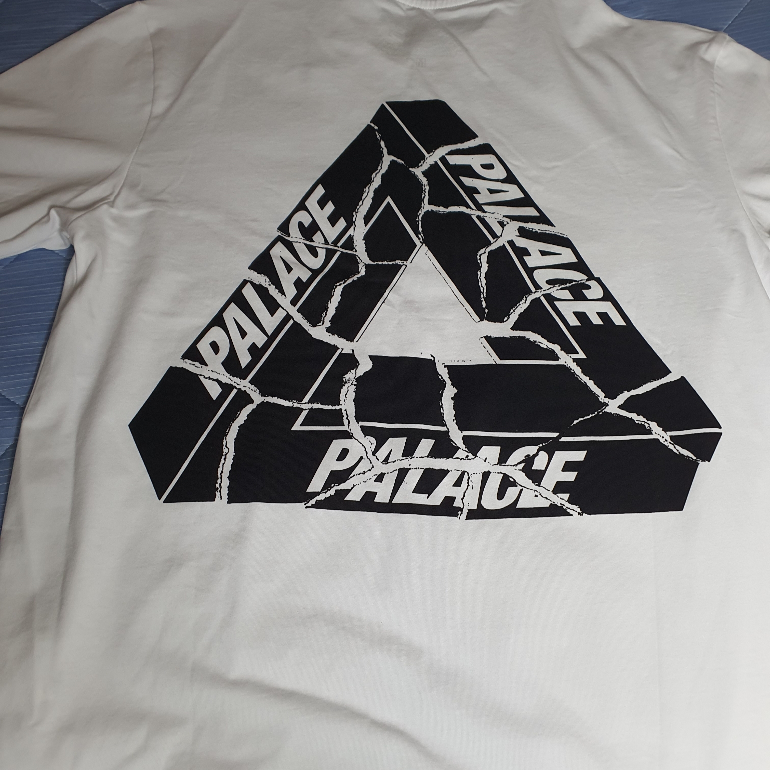 Palace Tri-Ripped T-Shirt White - 23FW 착용 스타일