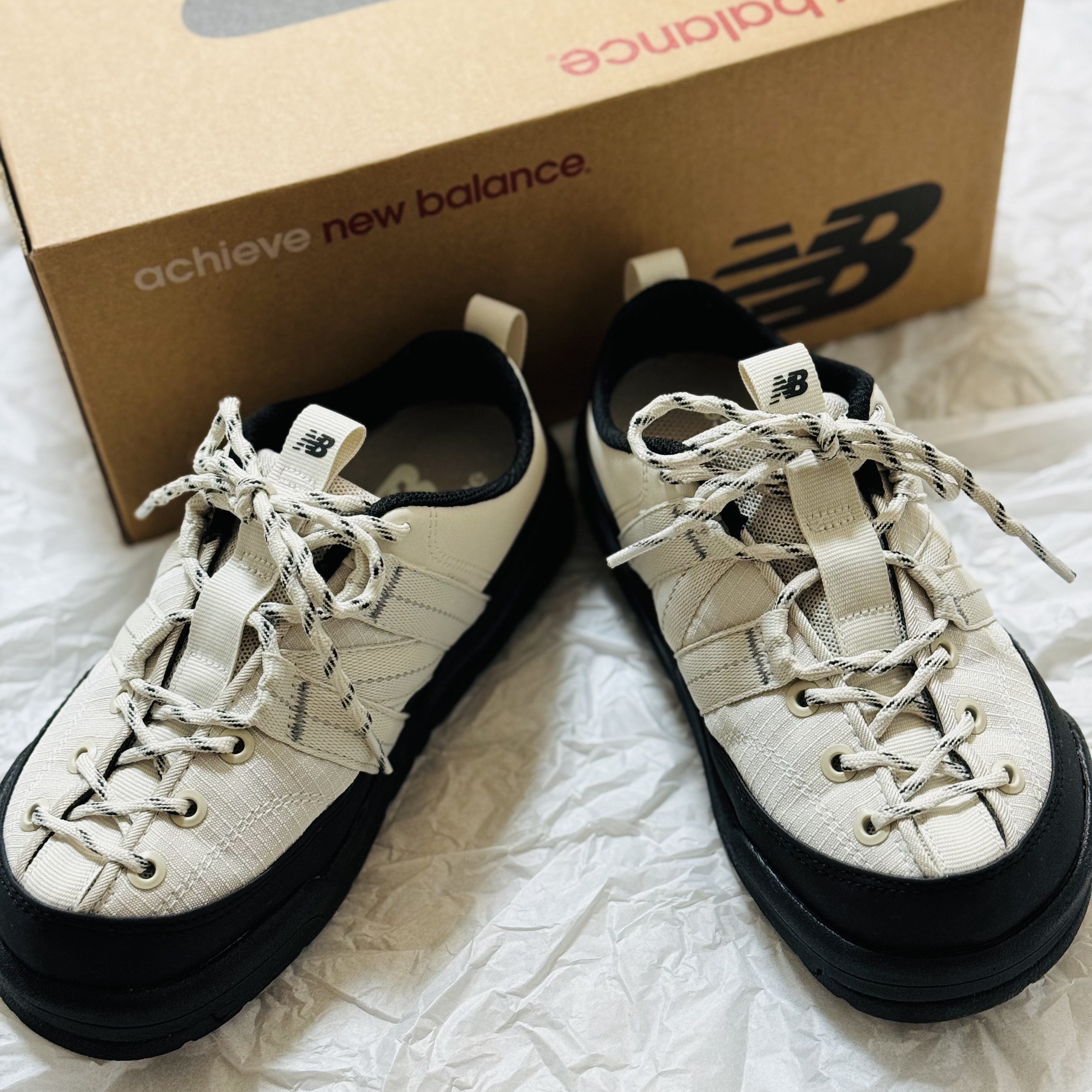New Balance CRV Mule V3 Ivory 착용 스타일