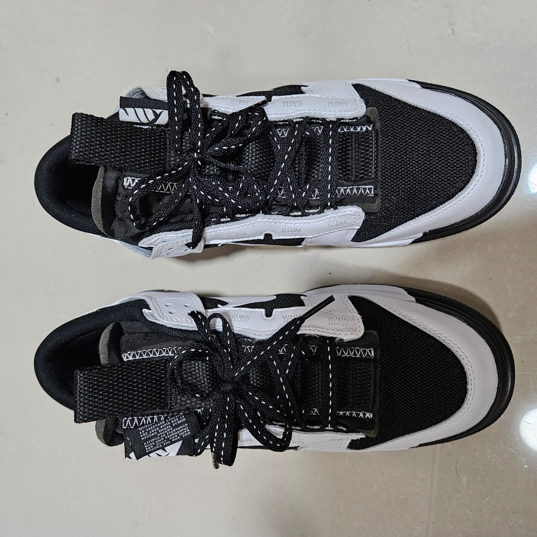 Nike Air Dunk Jumbo Black White 착용 스타일