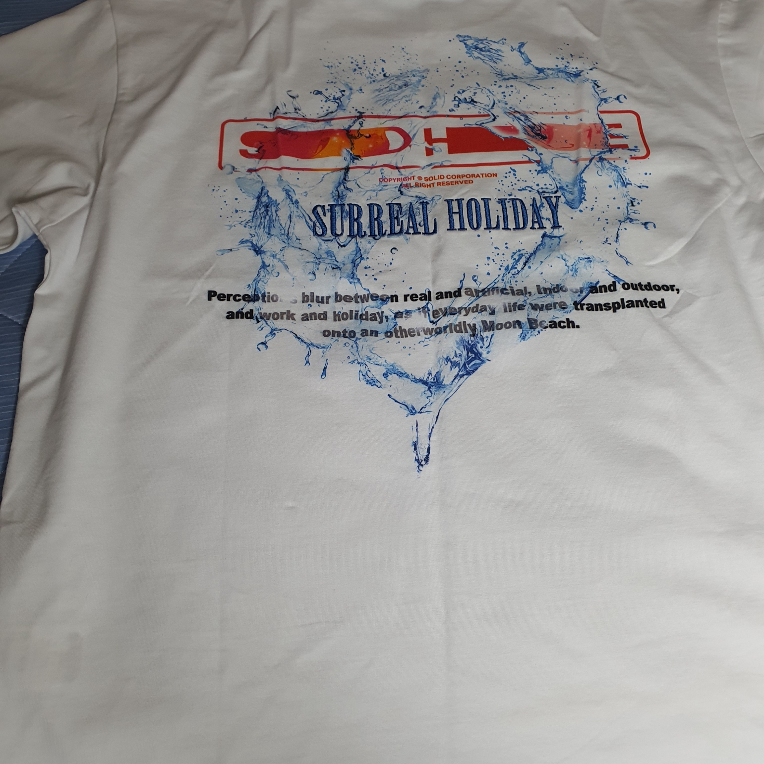 Solid Homme Pegasus Graphic T-Shirt White - 24SS 착용 스타일