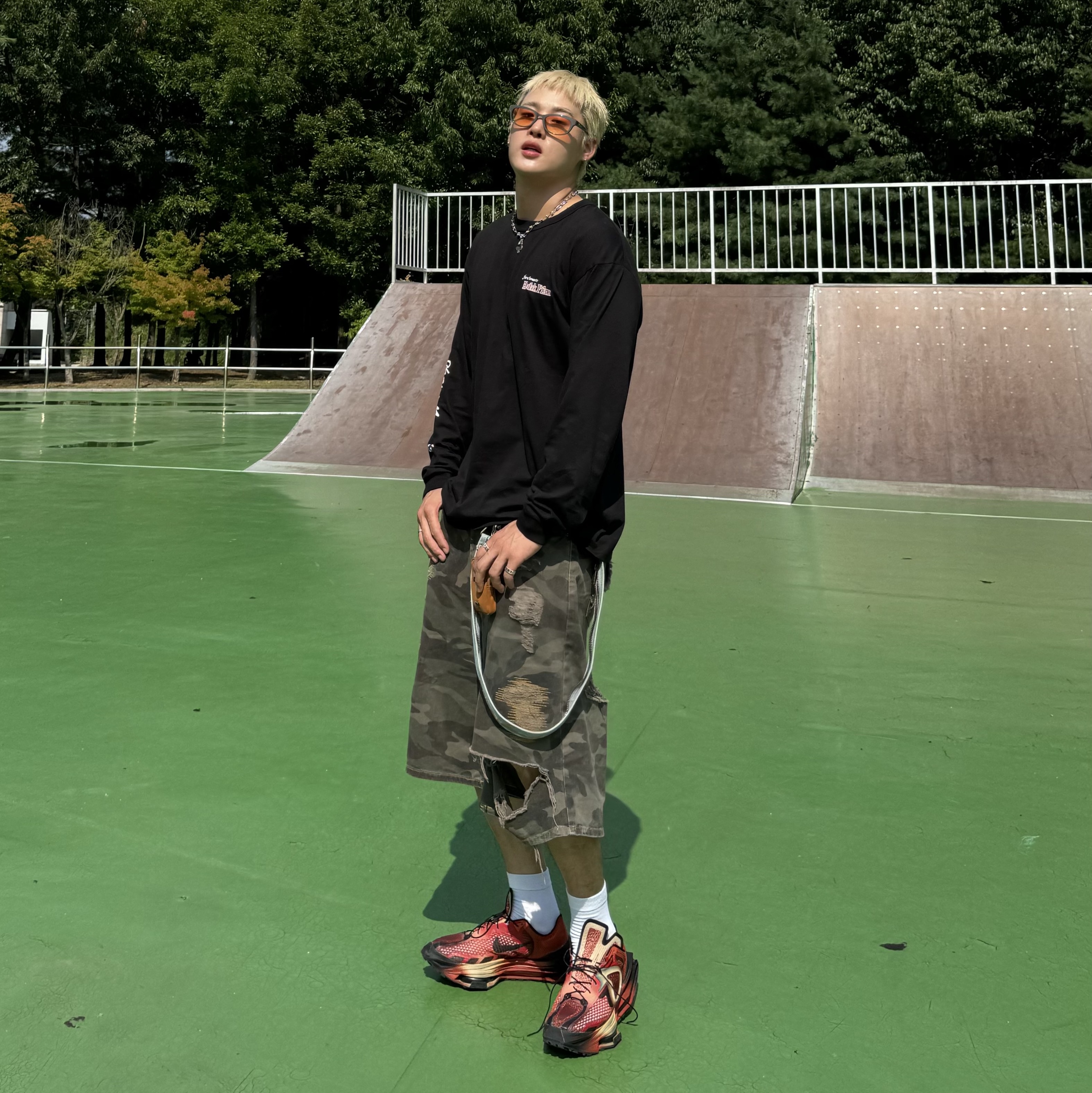 Nike x Matthew M Williams Zoom 004 Rust Factor 착용 스타일 - 2
