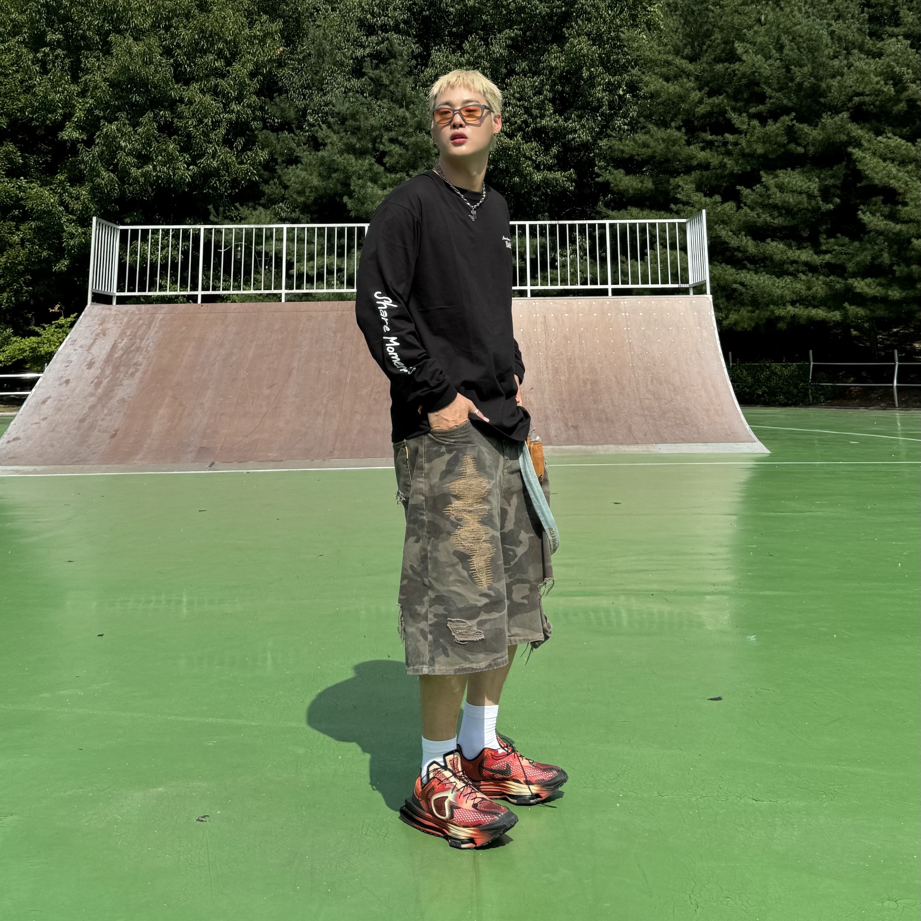 Nike x Matthew M Williams Zoom 004 Rust Factor 착용 스타일 - 1