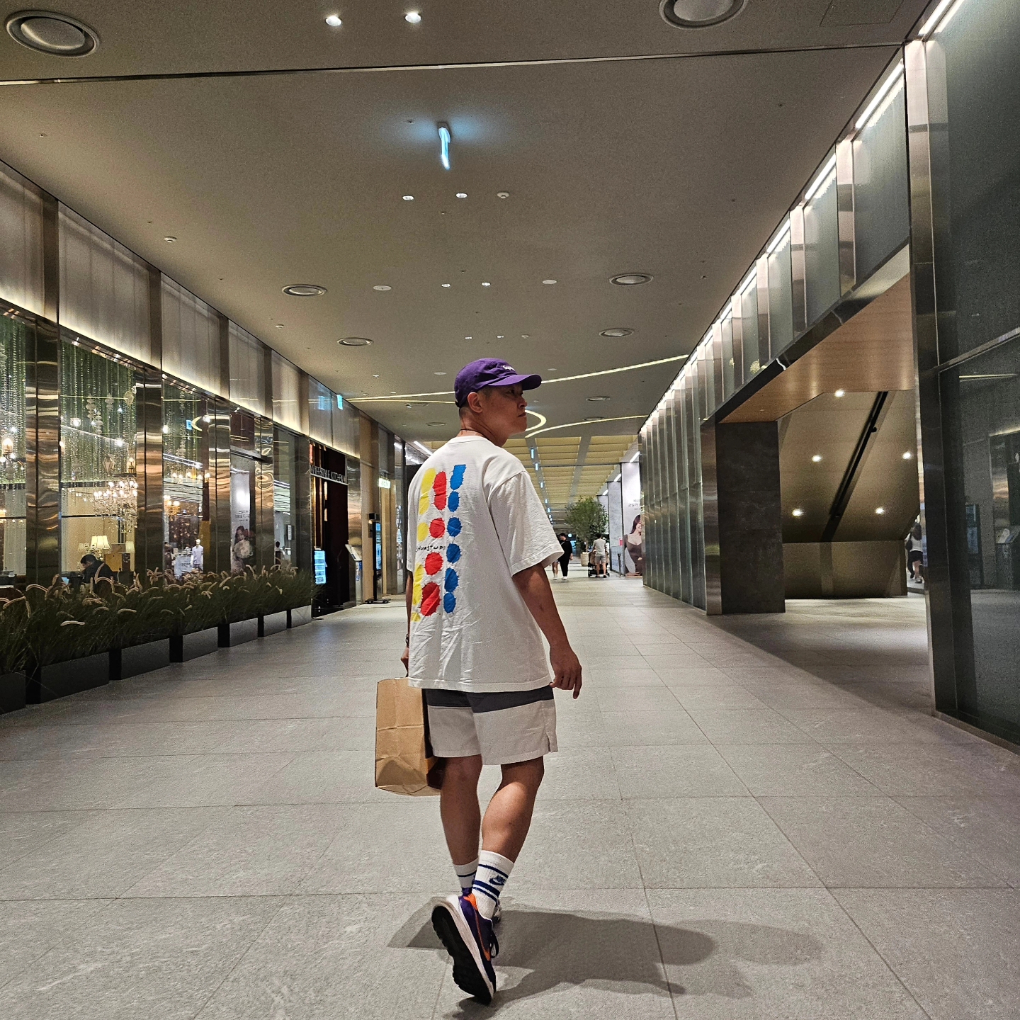 Supreme Washed Chino Twill Camp Cap Purple - 24SS, Nike x Sacai VaporWaffle Dark Iris 착용 스타일 - 3