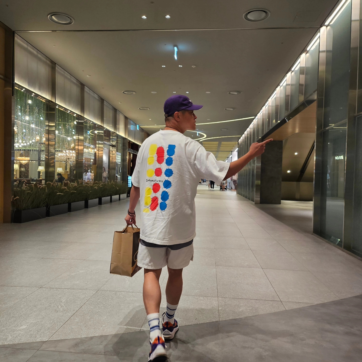 Supreme Washed Chino Twill Camp Cap Purple - 24SS, Nike x Sacai VaporWaffle Dark Iris 착용 스타일 - 4
