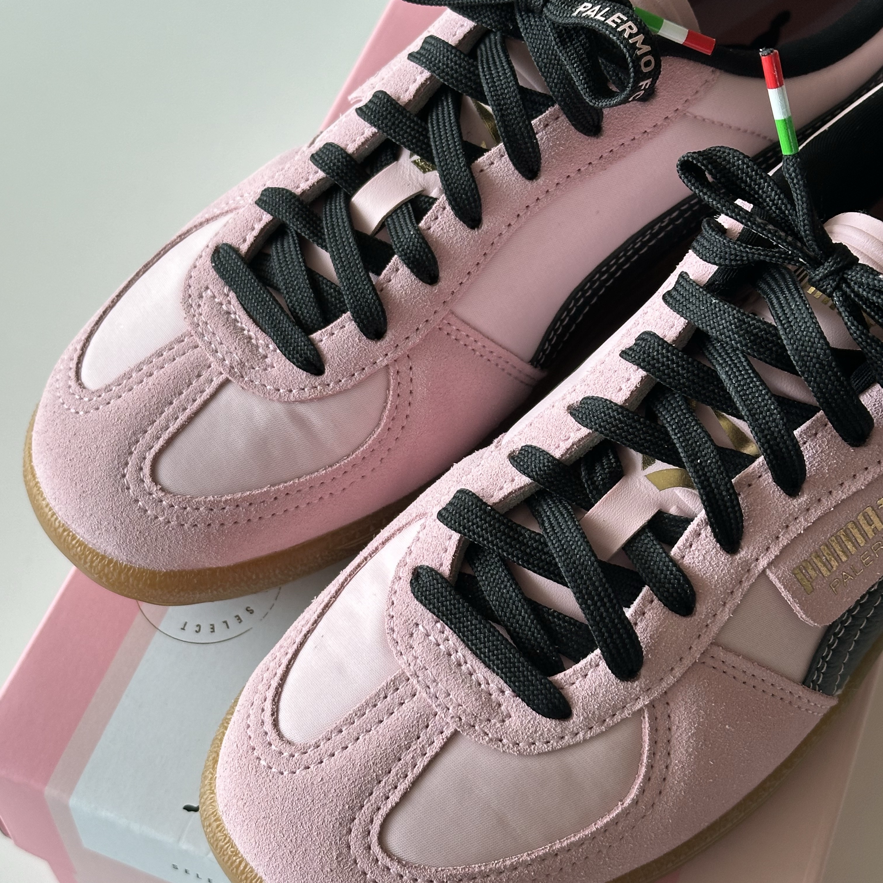 Puma x Palermo F.C. Sneakers Bright Pink Black 착용 스타일 - 3