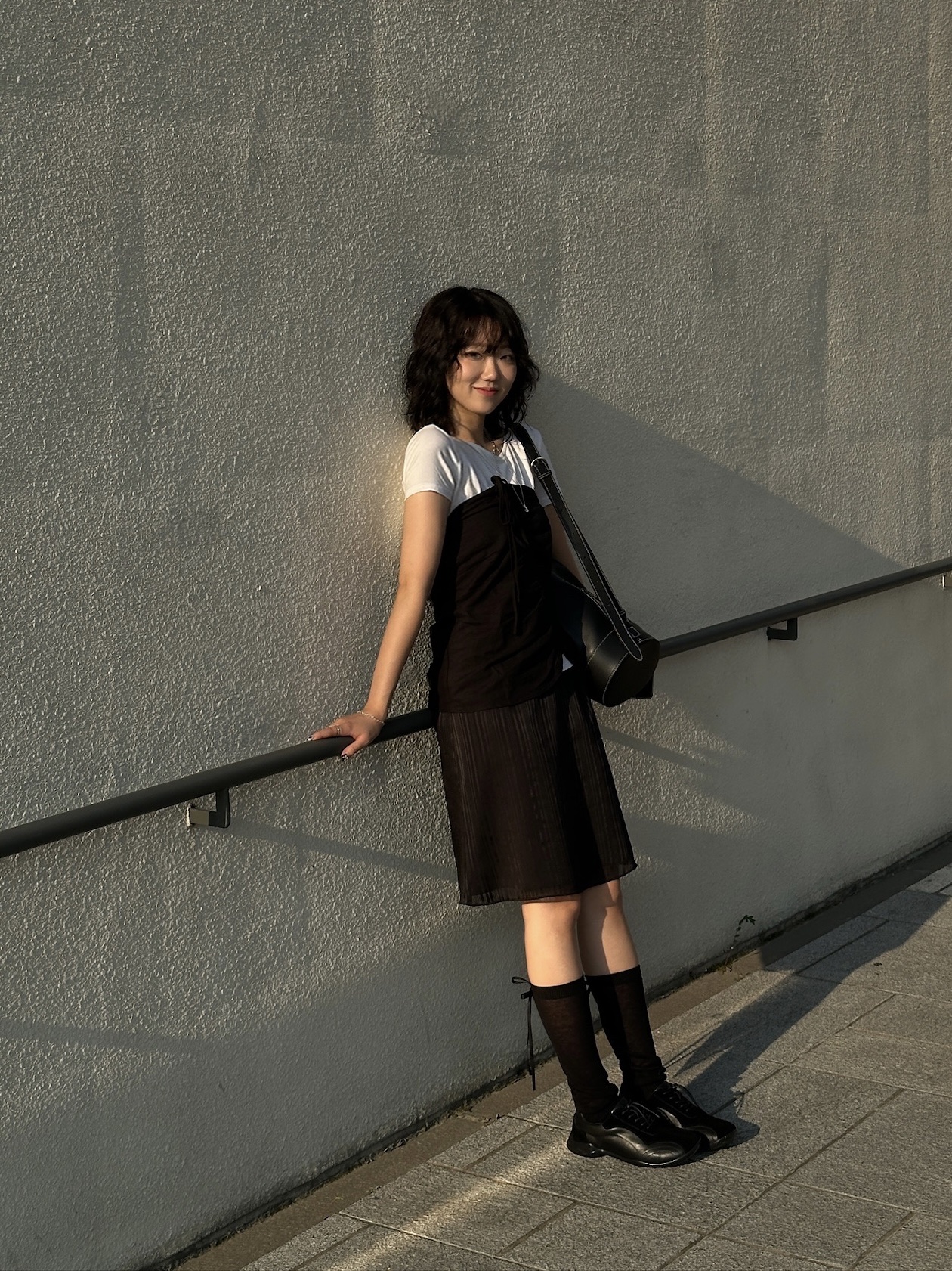 Pemont Square Black 착용 스타일 - 1