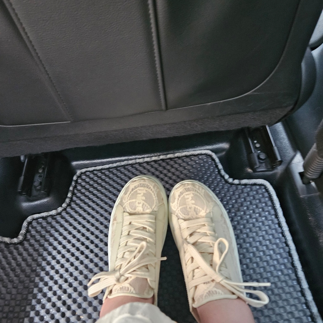 (W) Chloe Lauren Sneakers Mild Beige 착용 스타일