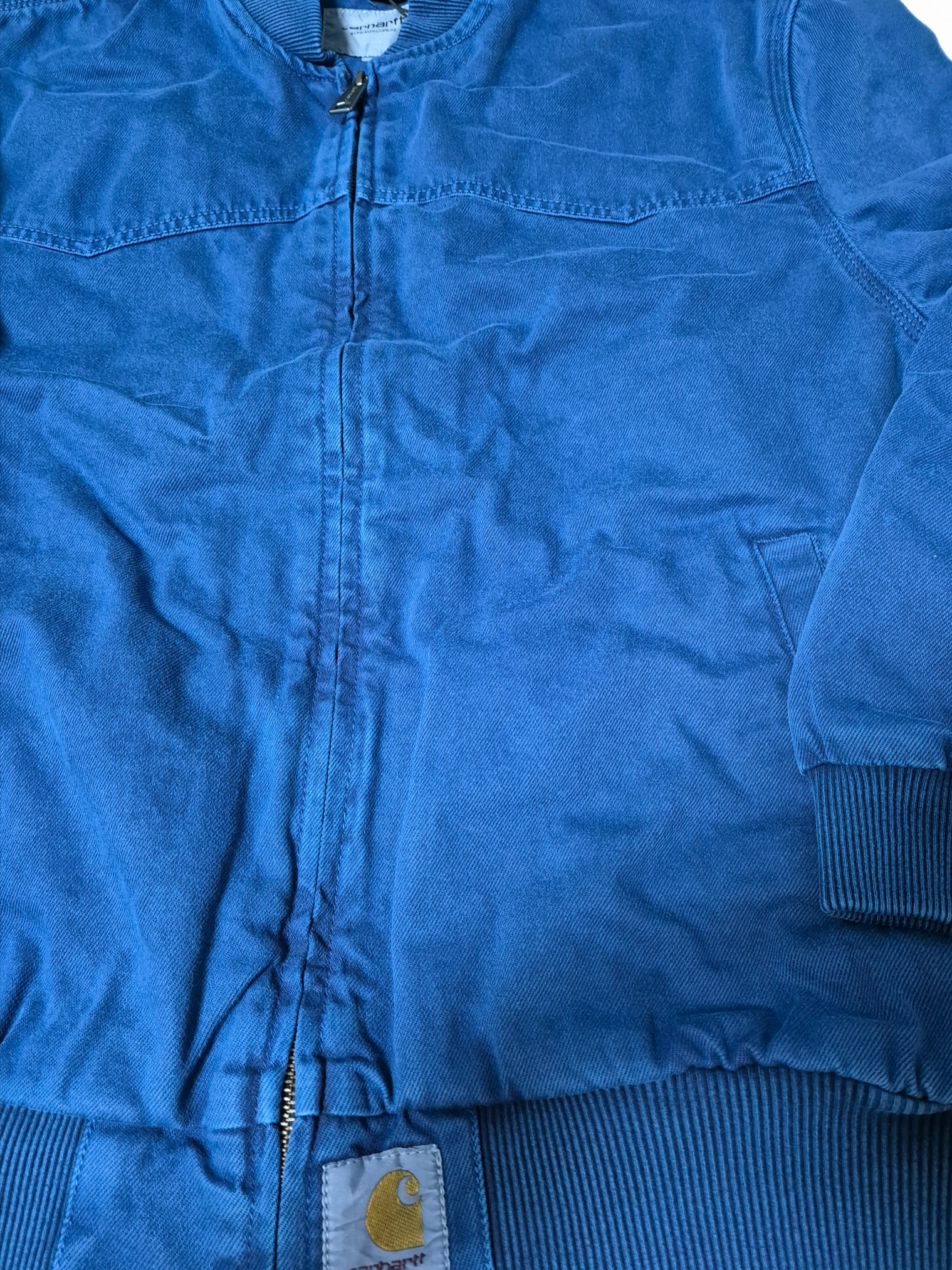 Carhartt WIP Clark Twill OG Santa Fe Bomber Elder Stone Dyed 착용 스타일 - 2