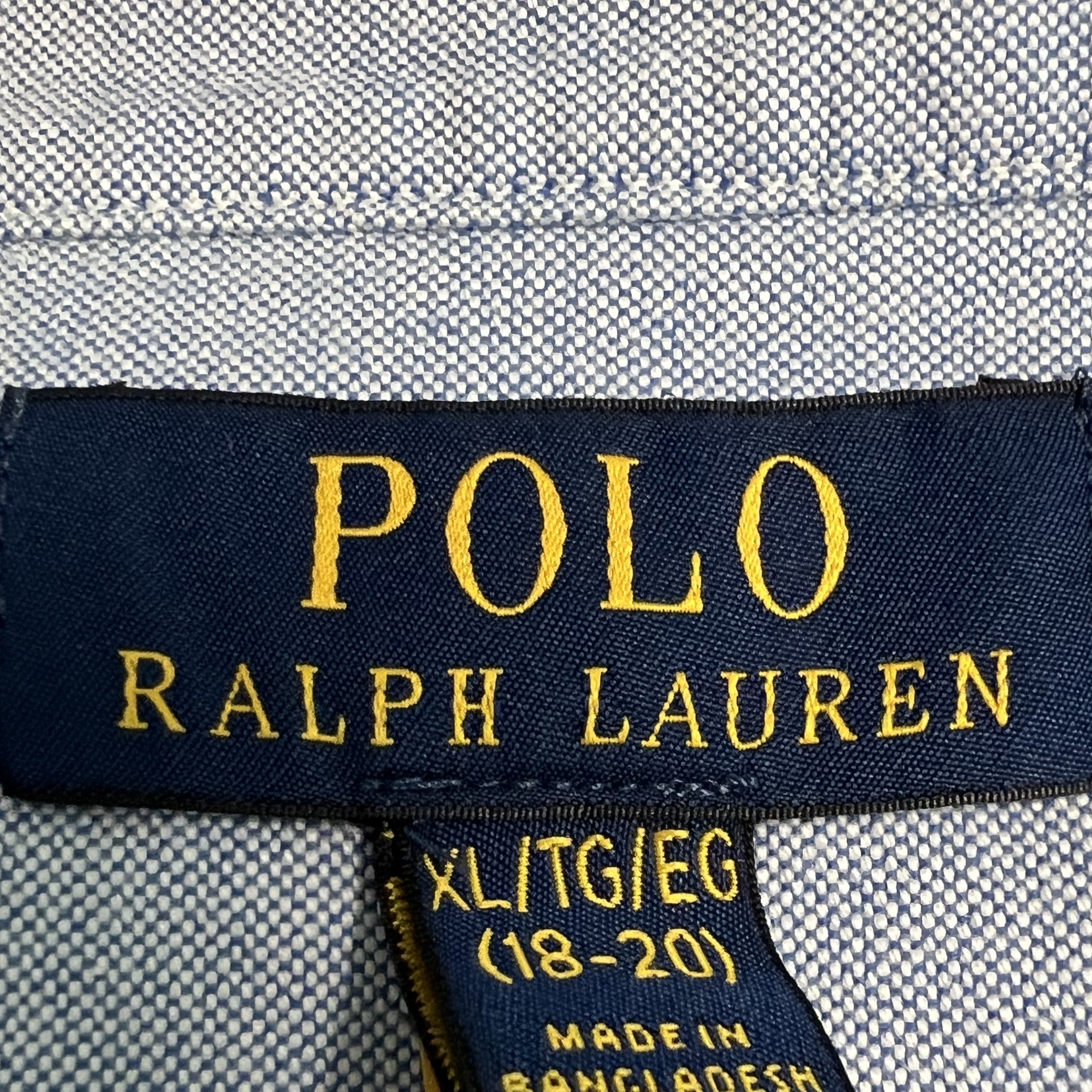 [30%적립] Polo Ralph Lauren Children Iconic Oxford Shirt Blue 착용 스타일