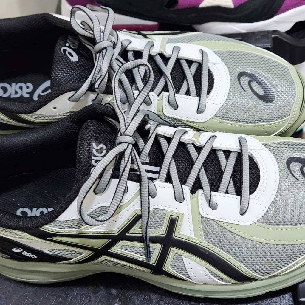Asics Jog 100 S Sheet Rock - 2E Wide 착용 스타일