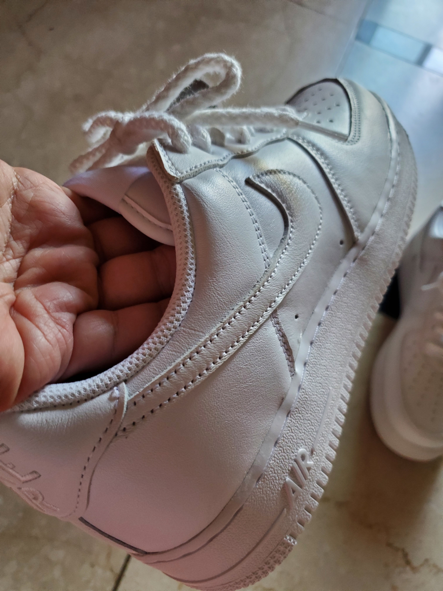 Nike Air Force 1 '07 Low White, Nike Air Force 1 Low Retro Color of the Month White 착용 스타일 - 4