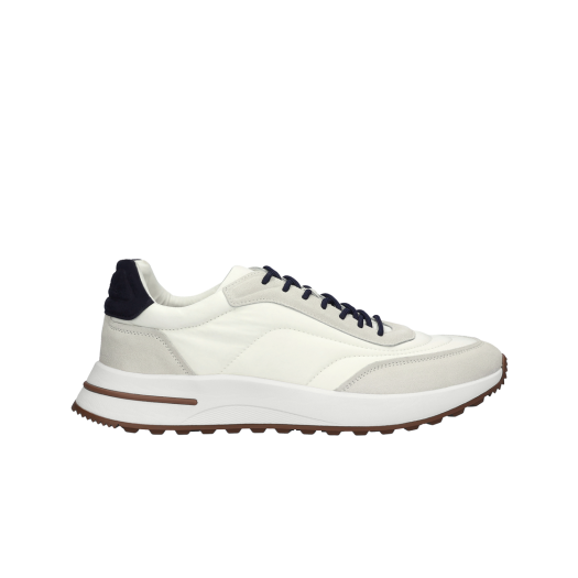 FAM1719-1000/FAP9780-1000 Loro Piana Week-End Walk Sneakers Microfiber Storm System White