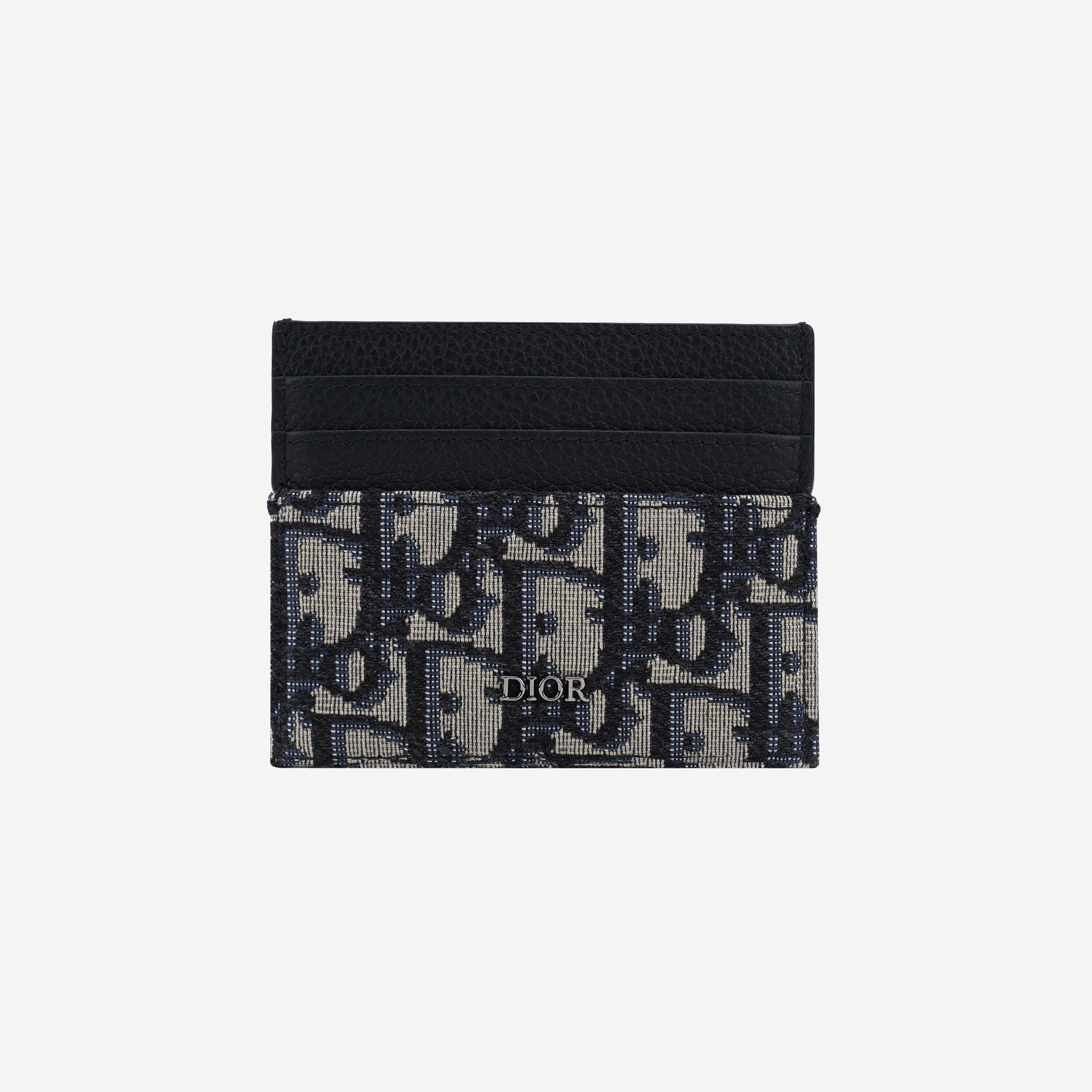 Dior Card Holder Beige & Black Dior Oblique Jacquard