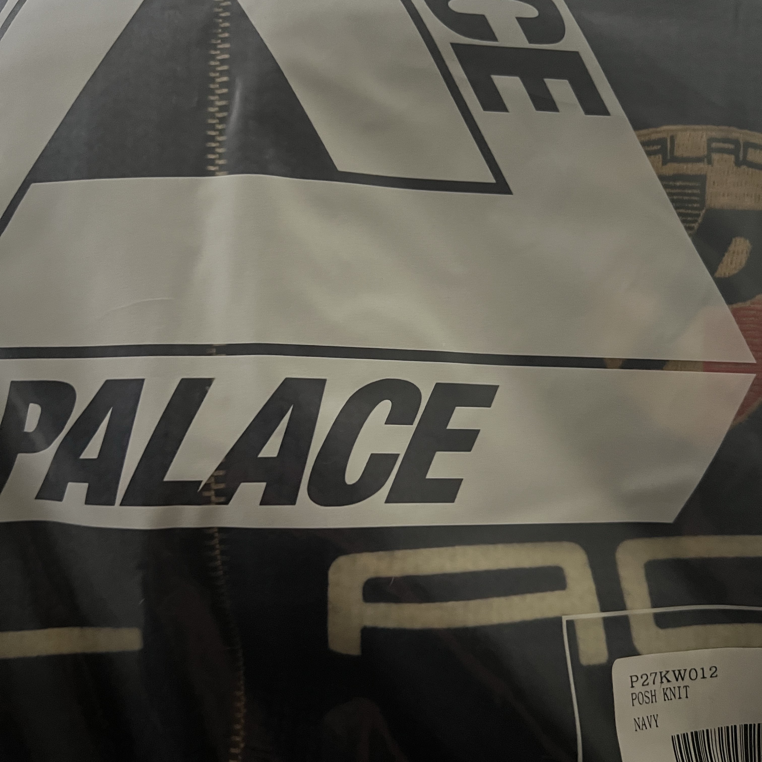 Palace Posh Knit Navy - 24FW 착용 스타일