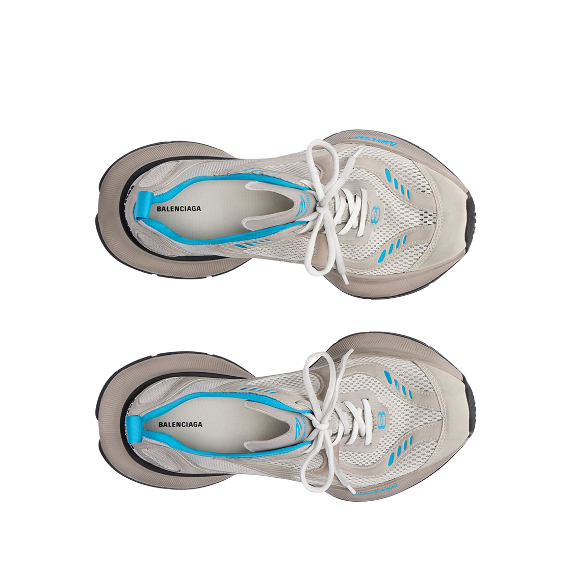 발렌시아가 서킷 스니커즈 베이지 블루(Balenciaga Circuit Sneaker Beige Blue) - 2