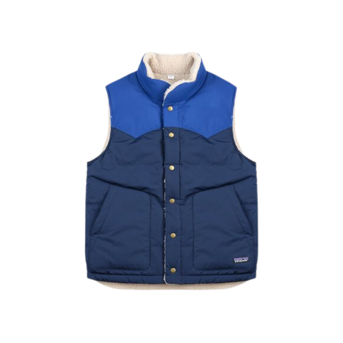 Patagonia Reversible Bivy Down Vest New Navy 상세 이미지 1