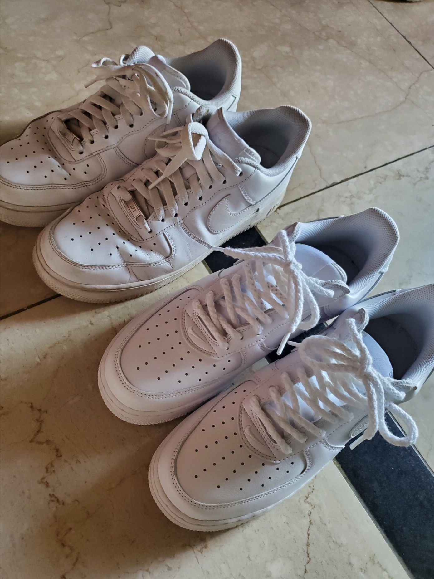 Nike Air Force 1 '07 Low White, Nike Air Force 1 Low Retro Color of the Month White 착용 스타일 - 6