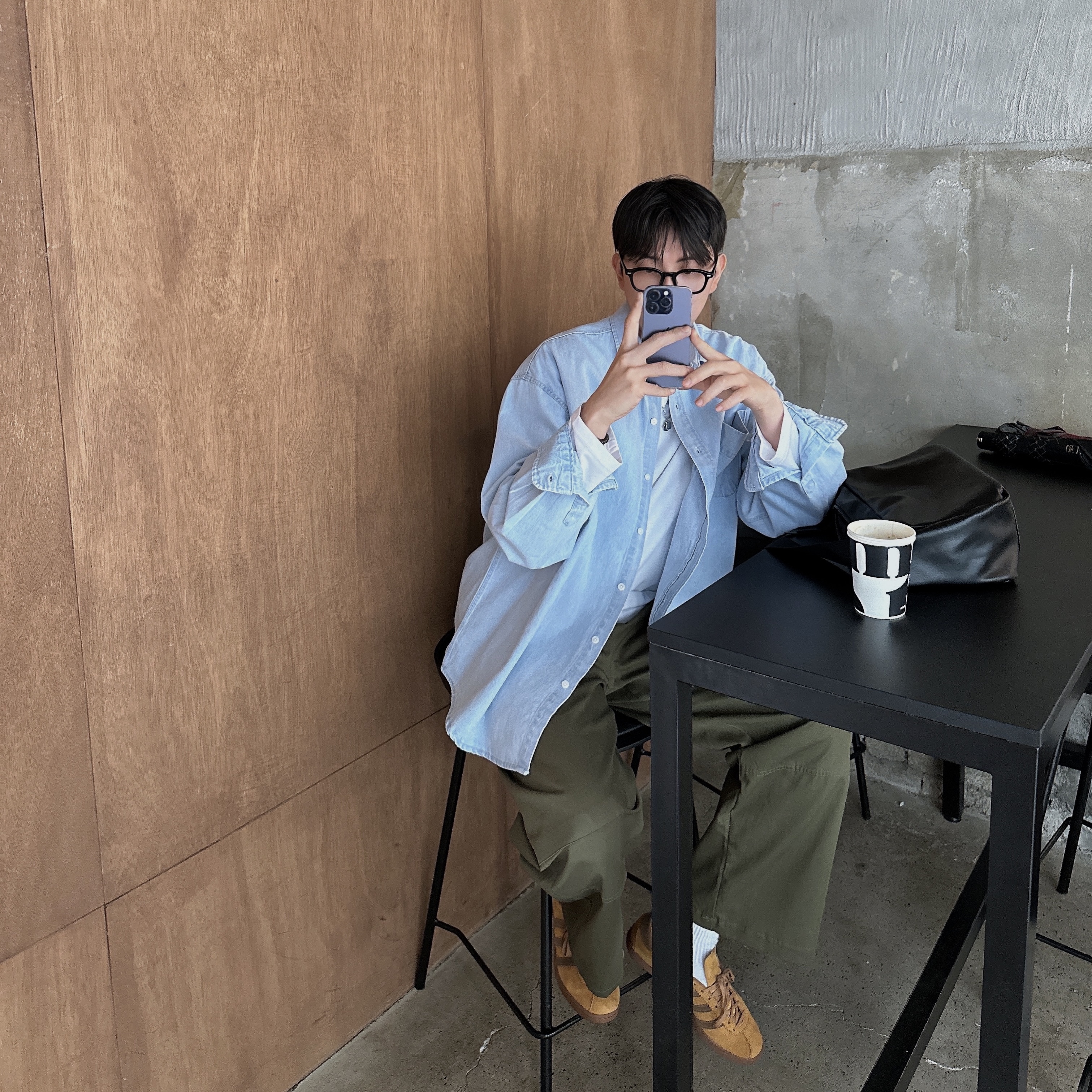 Adidas Tobacco Gruen Mesa Brown Desert 착용 스타일 - 1