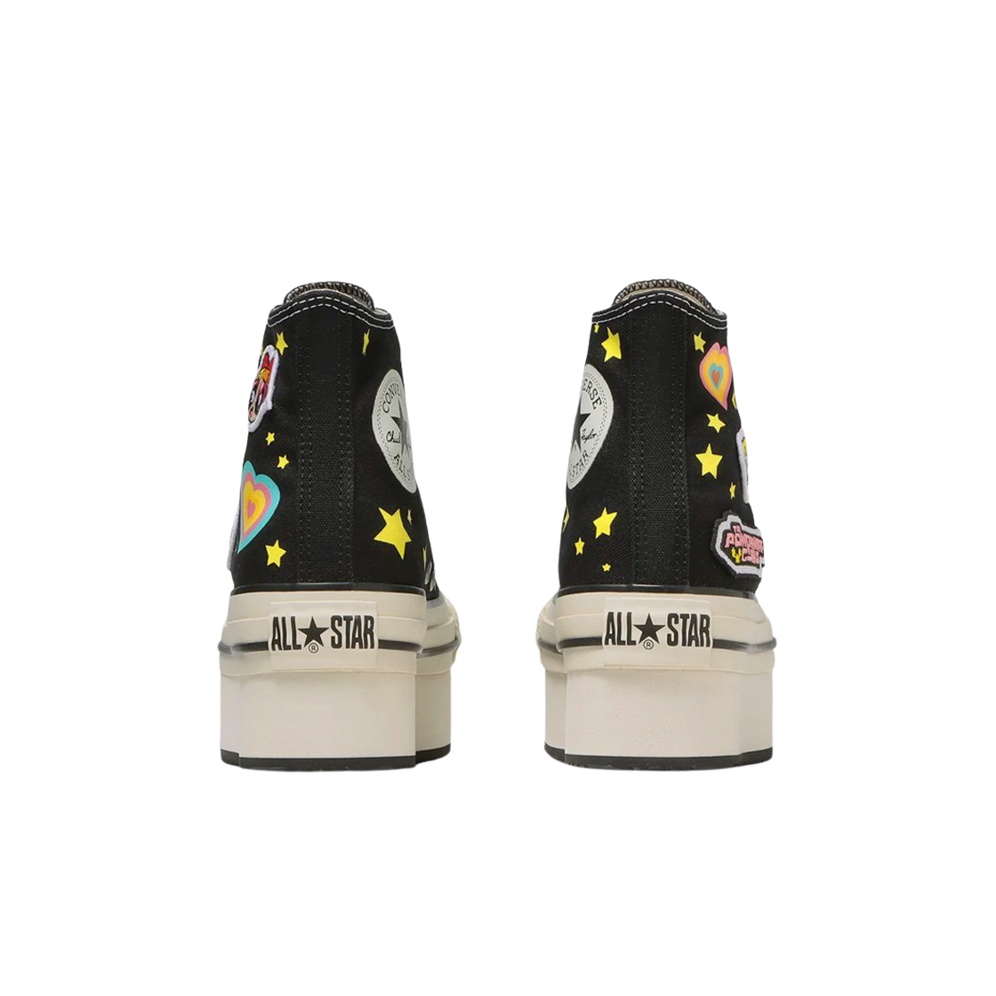 (W) 컨버스 x 파워퍼프걸 척 테일러 올스타 청키라인 하이 블랙((W) Converse x The Powerpuff Girls Chuck Taylor All Star Chunkyline Hi Black) - 4