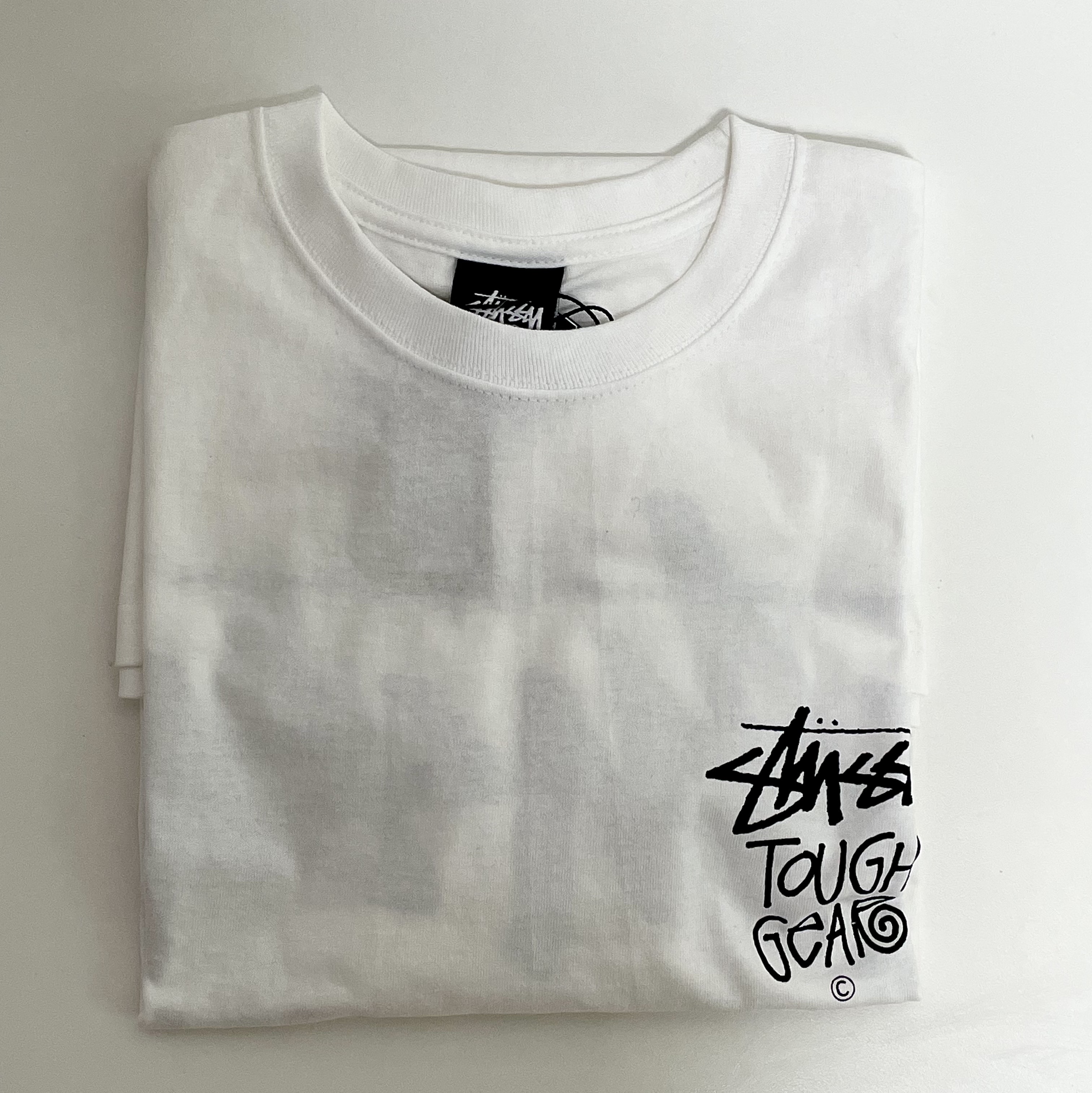 Stussy Tough Gear T-Shirt White 착용 스타일