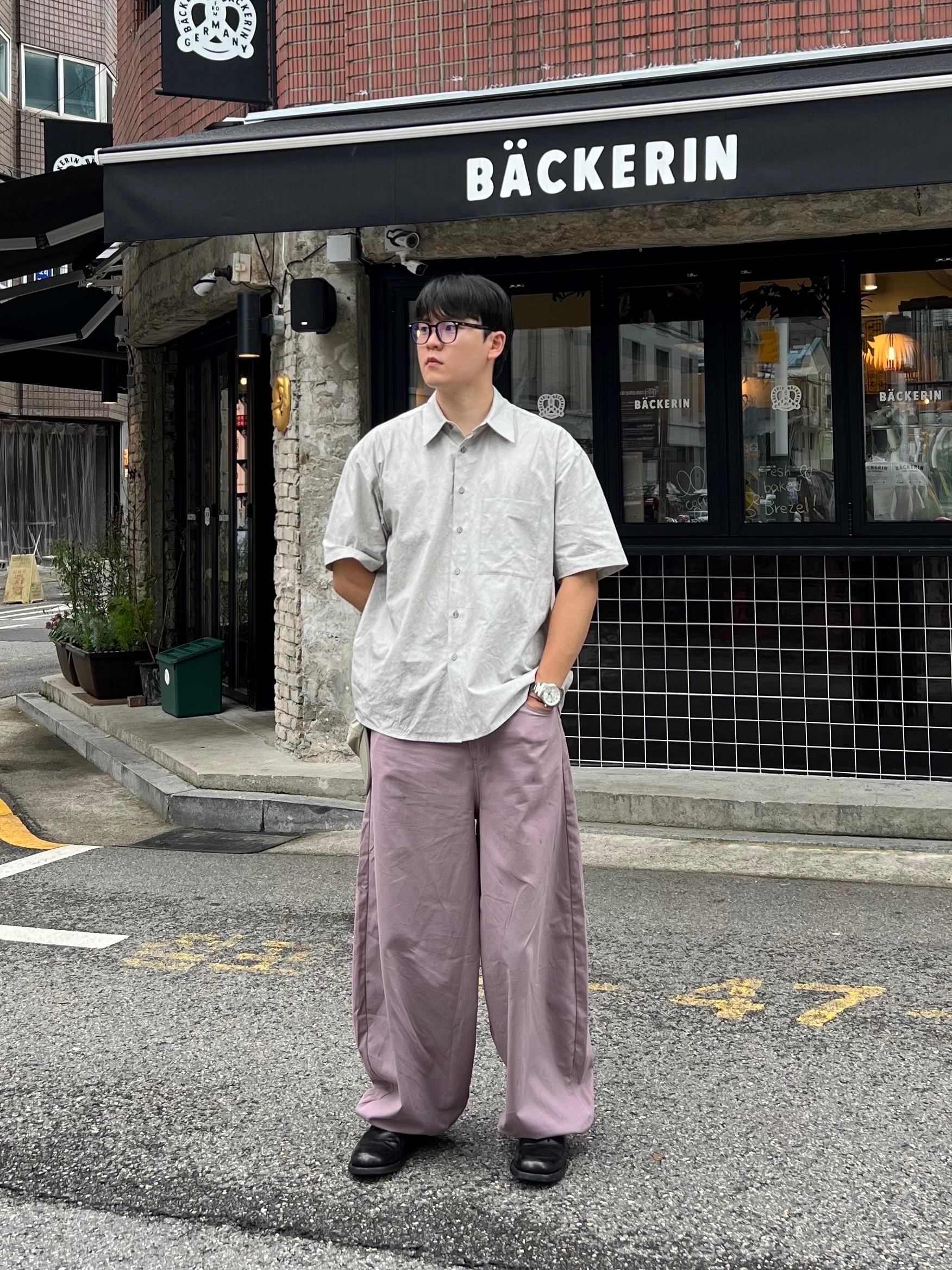 Kinchi Grainy - 547 (a) Vibram Black 착용 스타일 - 1