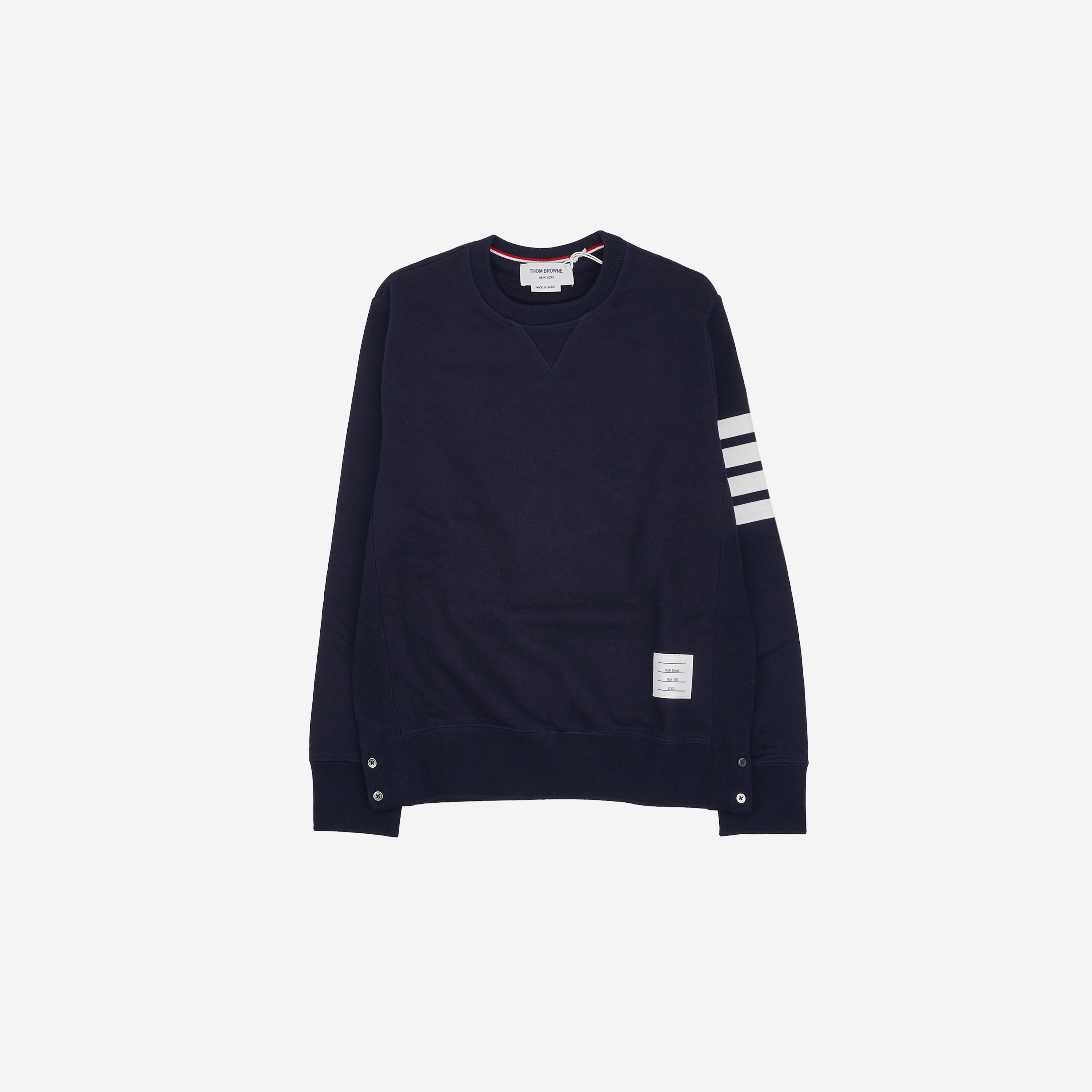 Thom Browne Engineered 4-Bar Sweatshirt Navy