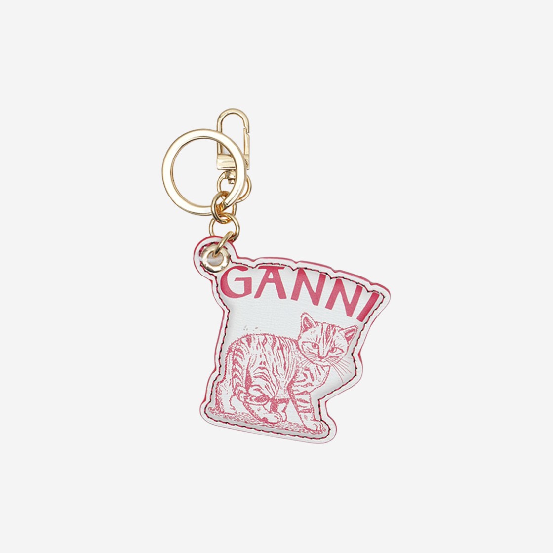 (W) Ganni Kitten Keychain Egret 상세 이미지 1