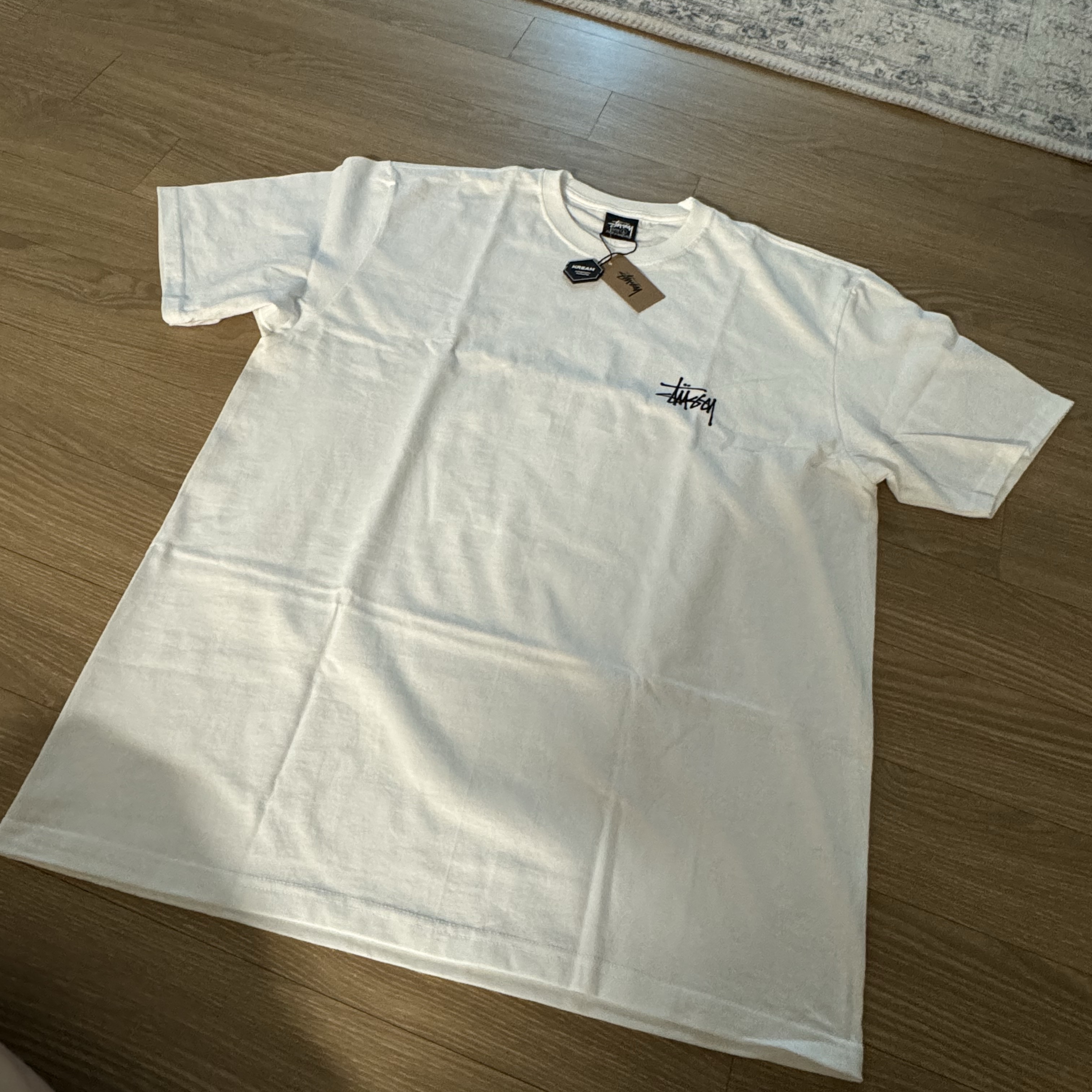 Stussy Basic Stussy T-Shirt White 2023 착용 스타일