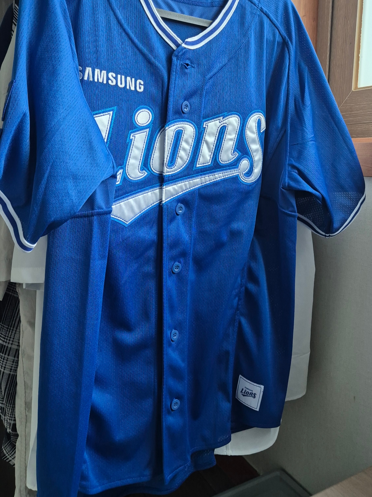 Samsung Lions 2024 Professional Away Uniform Blue (Non Marking Ver.) 착용 스타일 - 2
