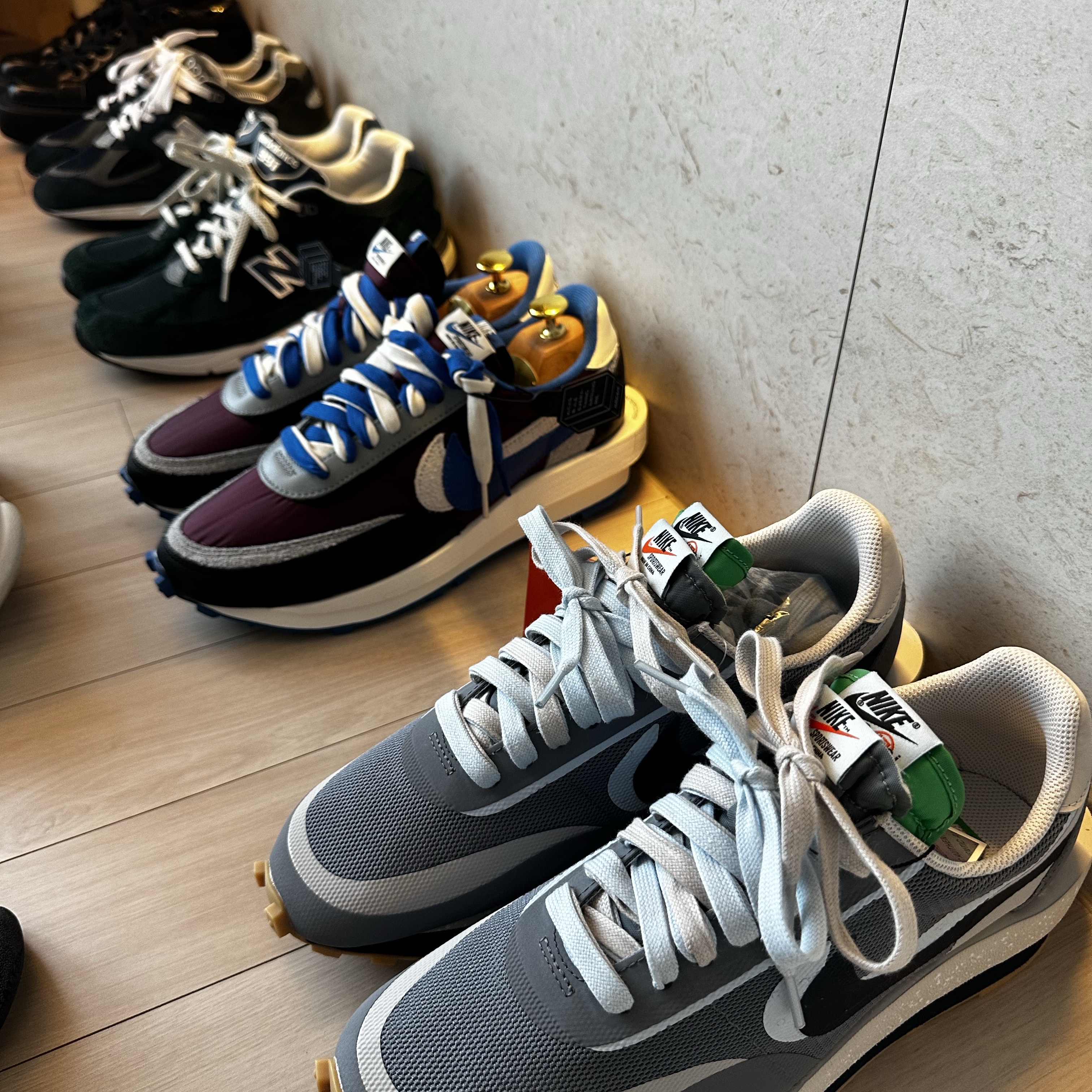 Nike x Sacai x Clot LDWaffle Cool Grey 착용 스타일 - 1