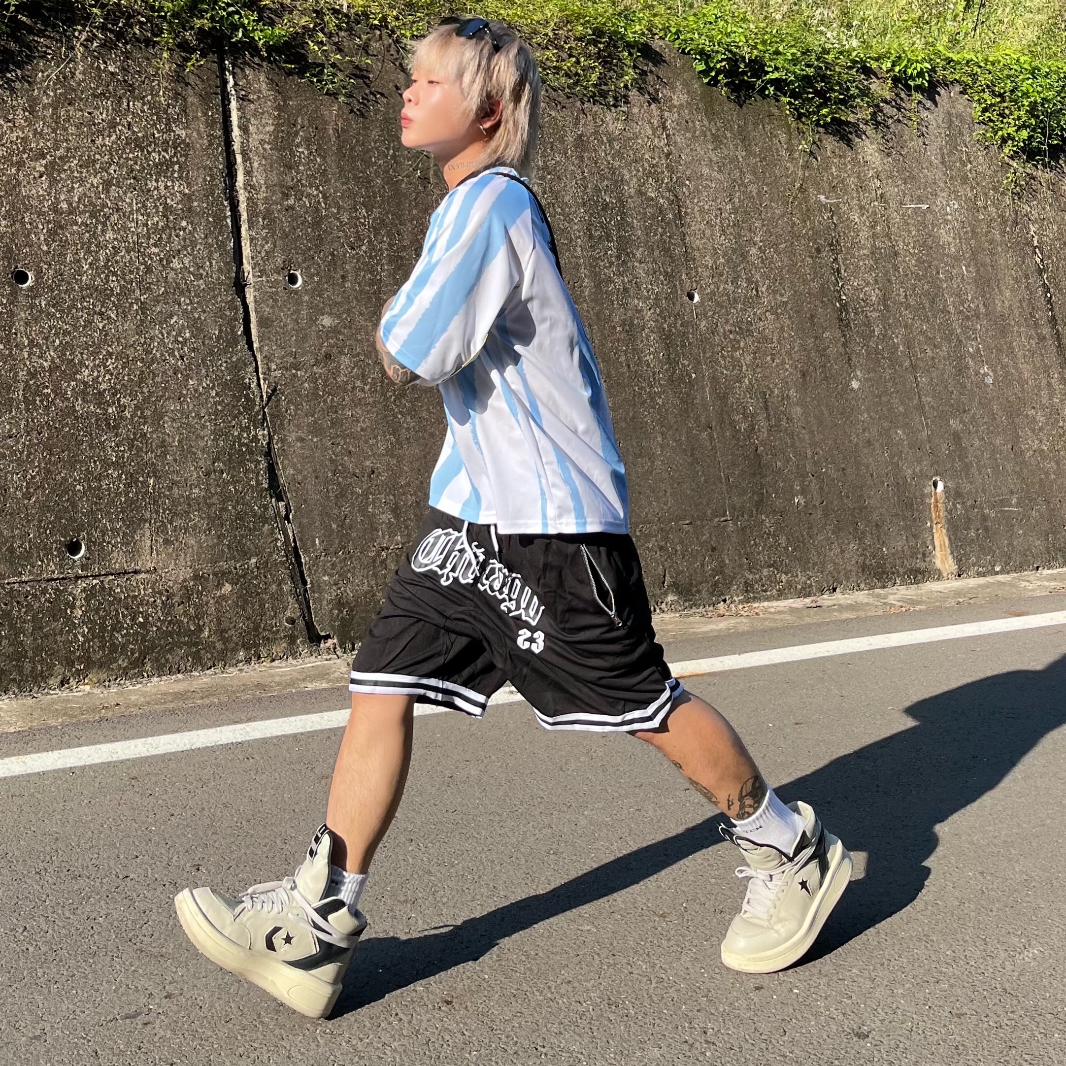 Converse x Drkshdw Turbowpn Pelican 착용 스타일 - 1