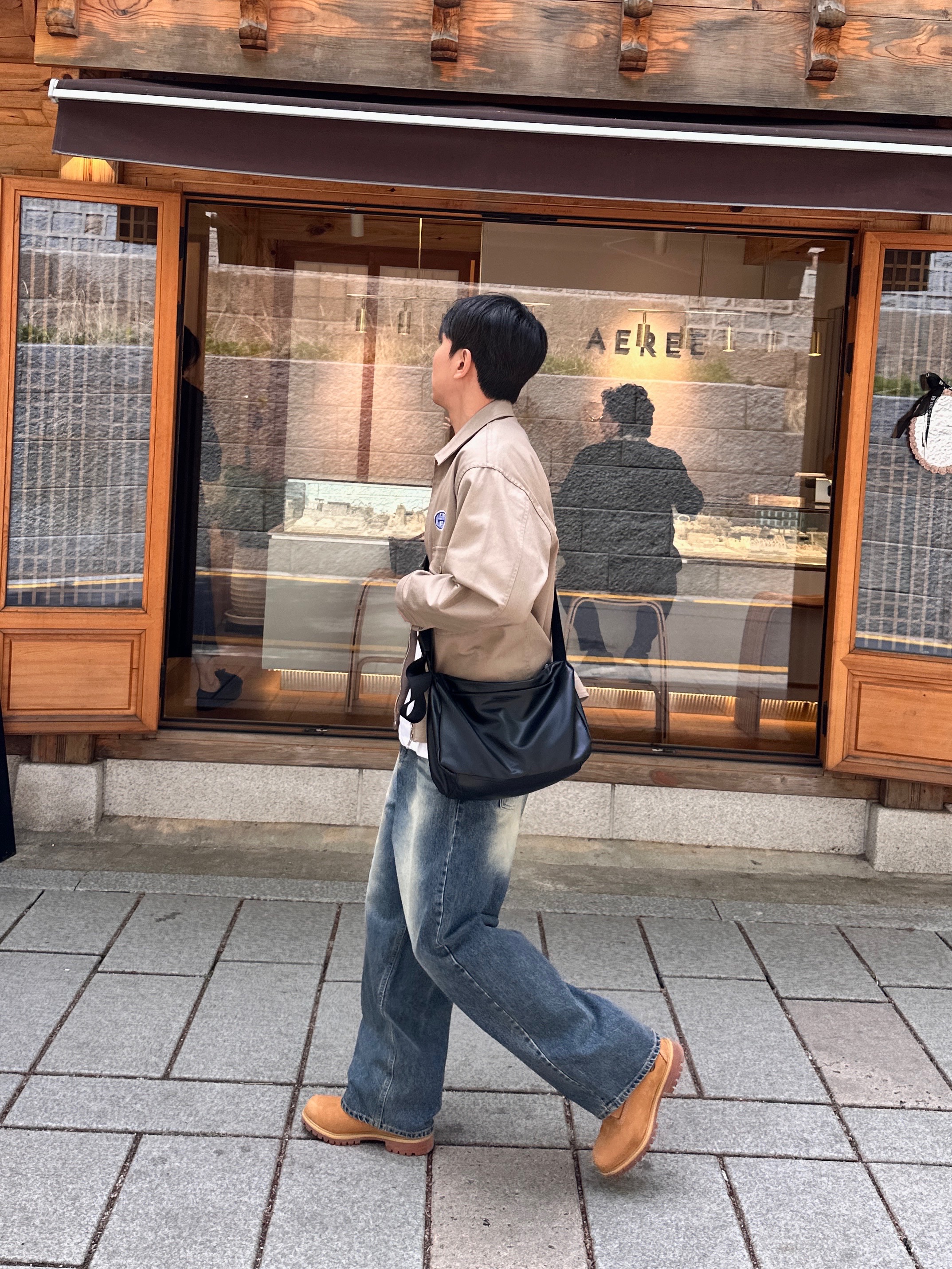 Timberland Premium 6 inch Waterproof Boot Wheat Nubuck - Wide 착용 스타일 - 5