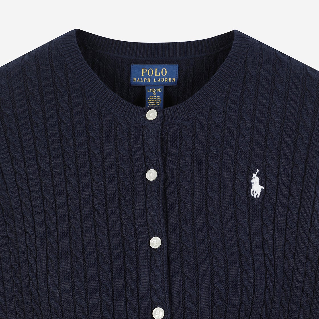 KW4DKNCRLC0NY [30%적립] Polo Ralph Lauren Children Mini Cable Cotton Cardigan Navy - #3