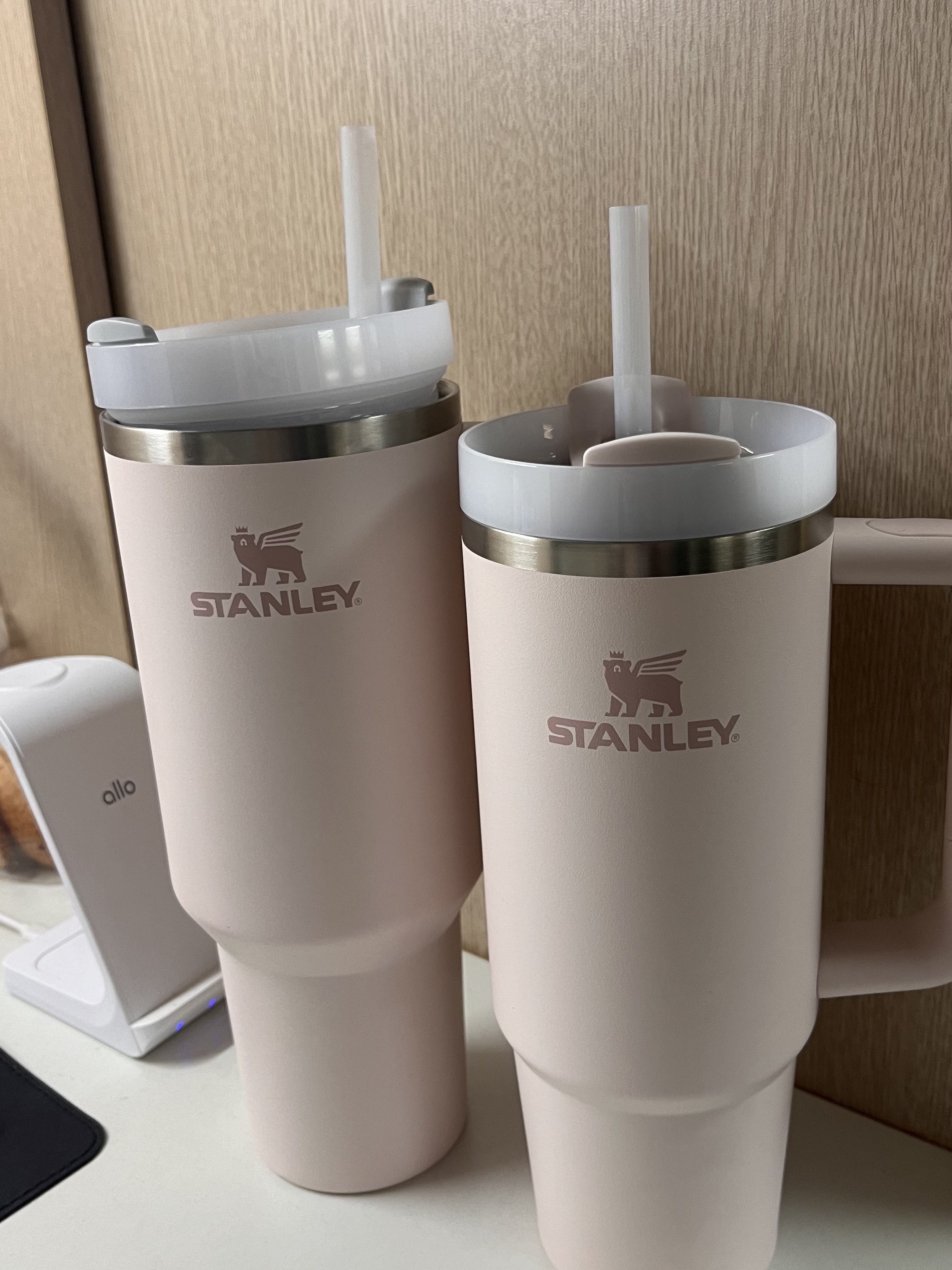 Stanley The Quencher H2.0 Flowstate Tumbler 887ml Rose Quartz 2.0 착용 스타일