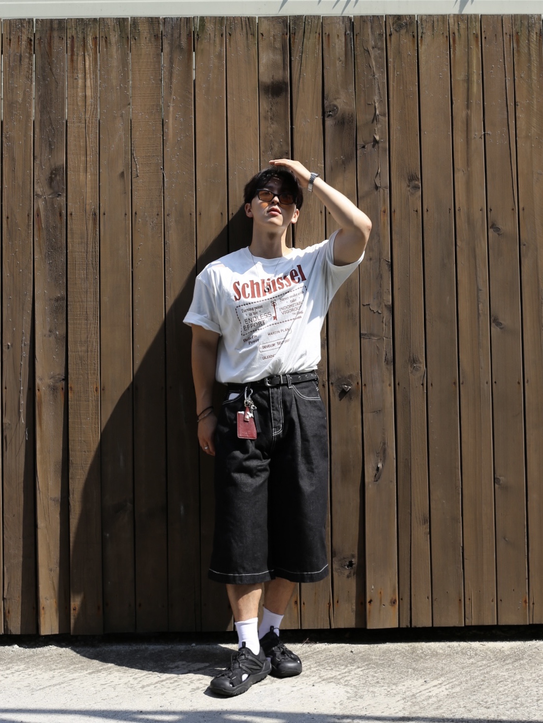 New Balance 4205 Cove v2 Black, Casio A-158WA-1 착용 스타일 - 1