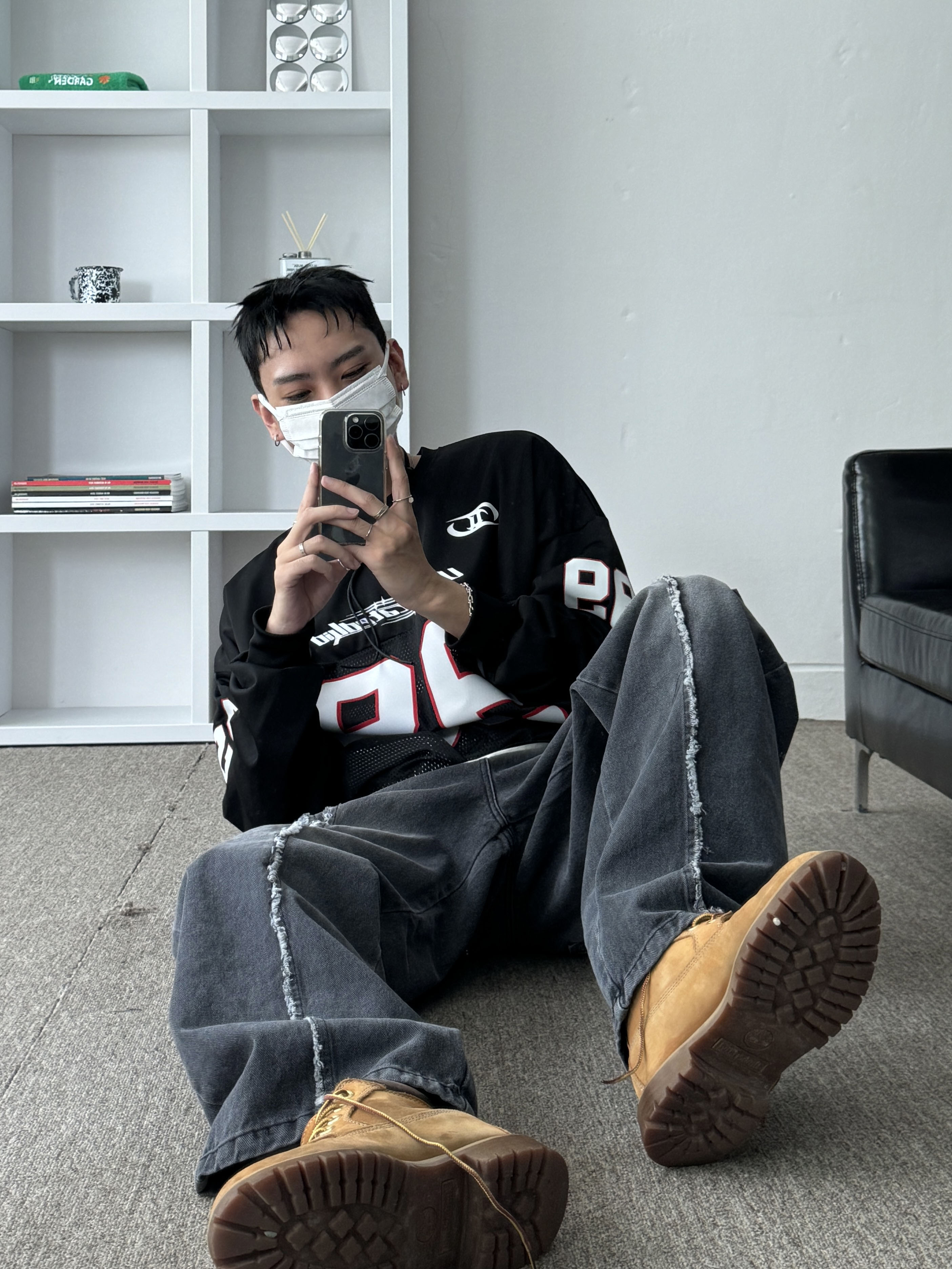 Our Legacy Ladon Leather Keychain Black, Timberland Premium 6 inch Waterproof Boot Wheat Nubuck - Wide 착용 스타일 - 2