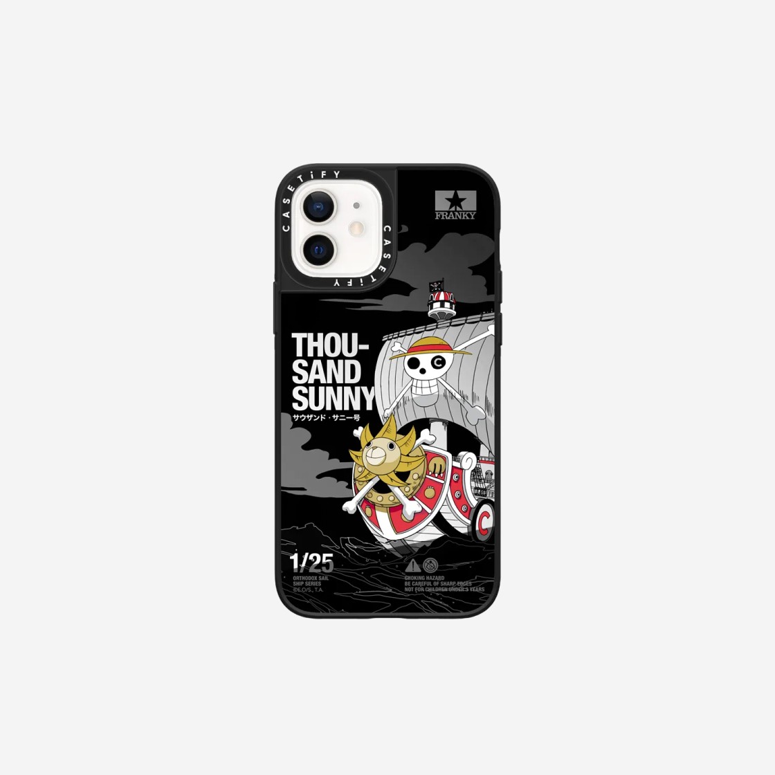 Casetify x One Piece iPhone Magsafe Thousand Sunny Ship Mirror Case Silver Mirror Black Bumper 상세 이미지 4