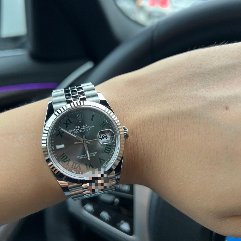Rolex Datejust 36mm 126234 Slate Roman Jubilee 착용 스타일