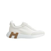 (W) Hermes Bouncing Sneaker Mesh Suede Goatskin & Blanc