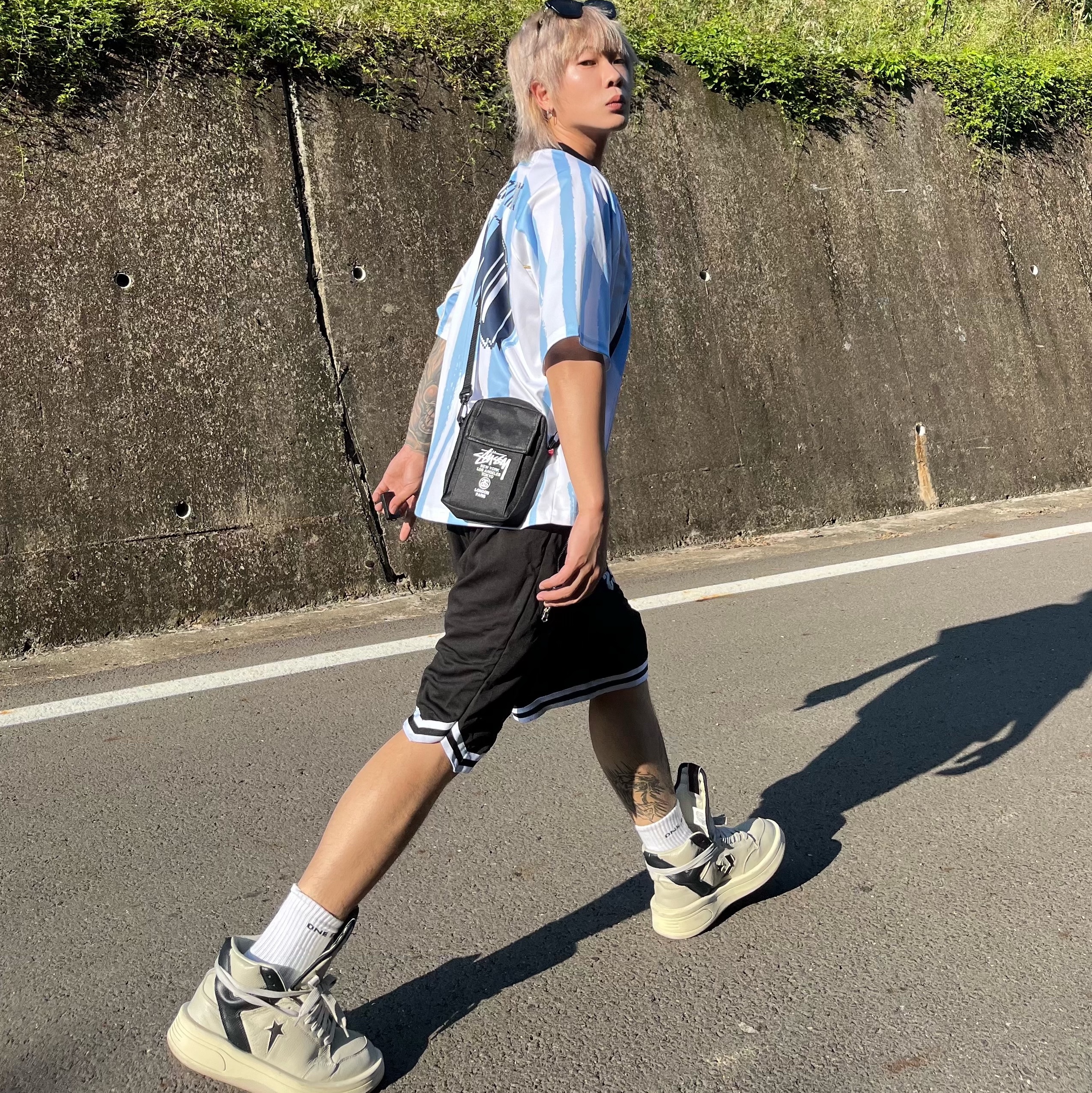 Converse x Drkshdw Turbowpn Pelican 착용 스타일 - 3