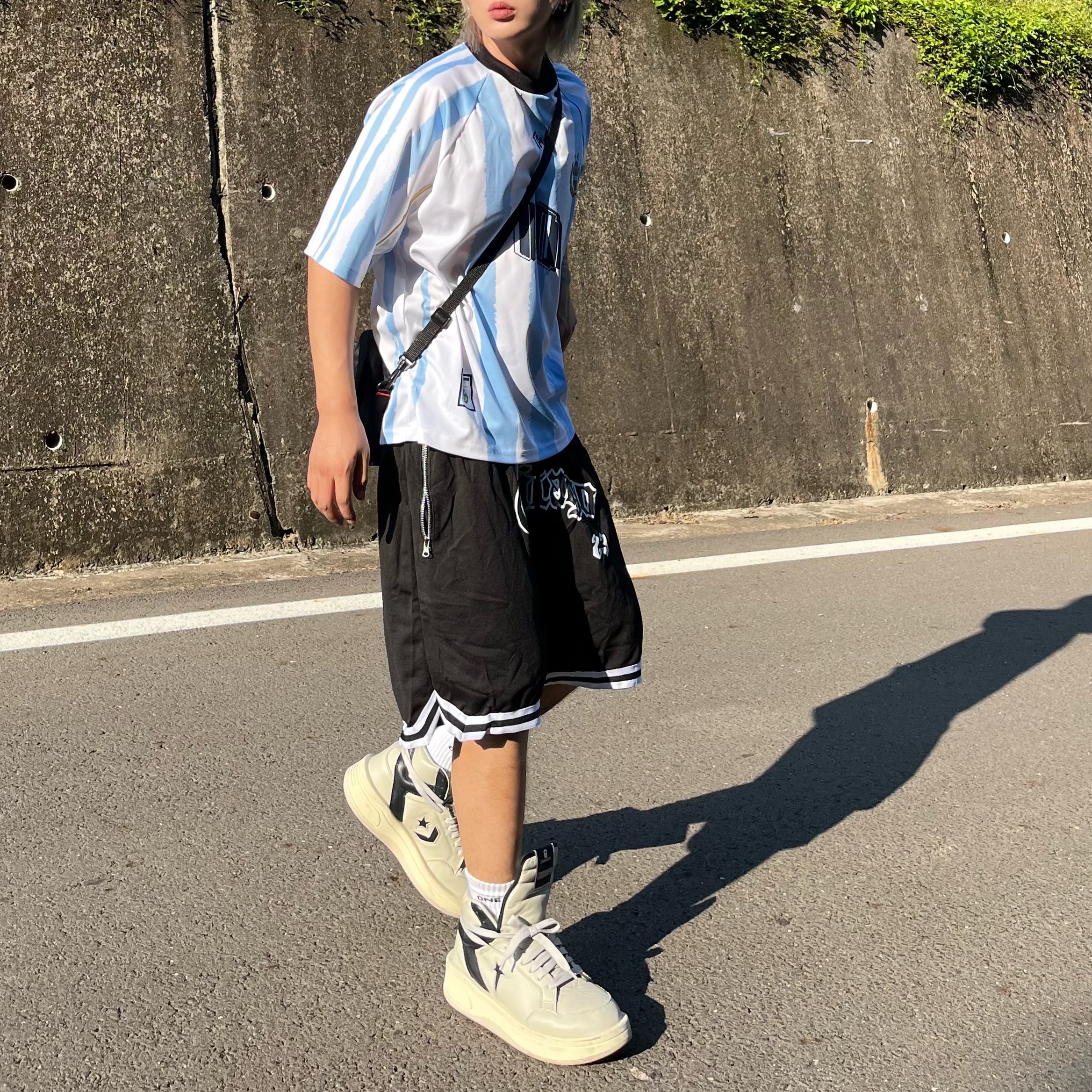 Converse x Drkshdw Turbowpn Pelican 착용 스타일 - 2