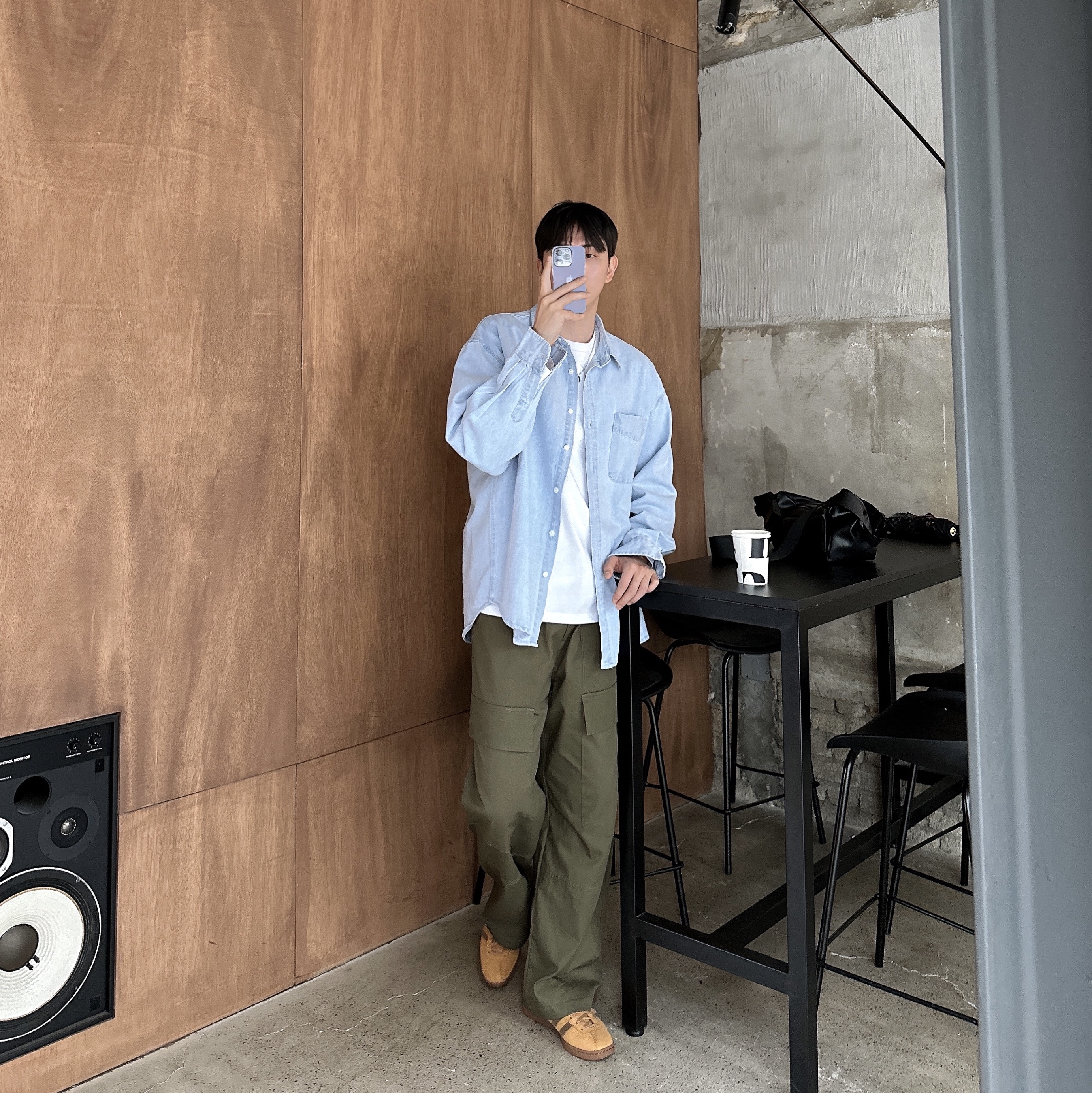 Adidas Tobacco Gruen Mesa Brown Desert 착용 스타일 - 3