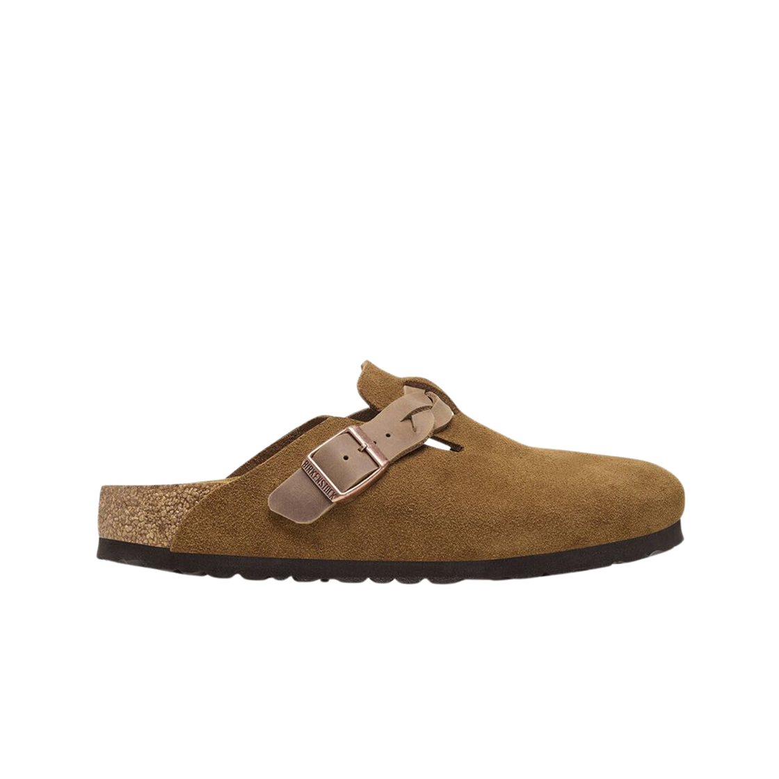 Birkenstock Boston Braided Suede Leather Mink - Narrow