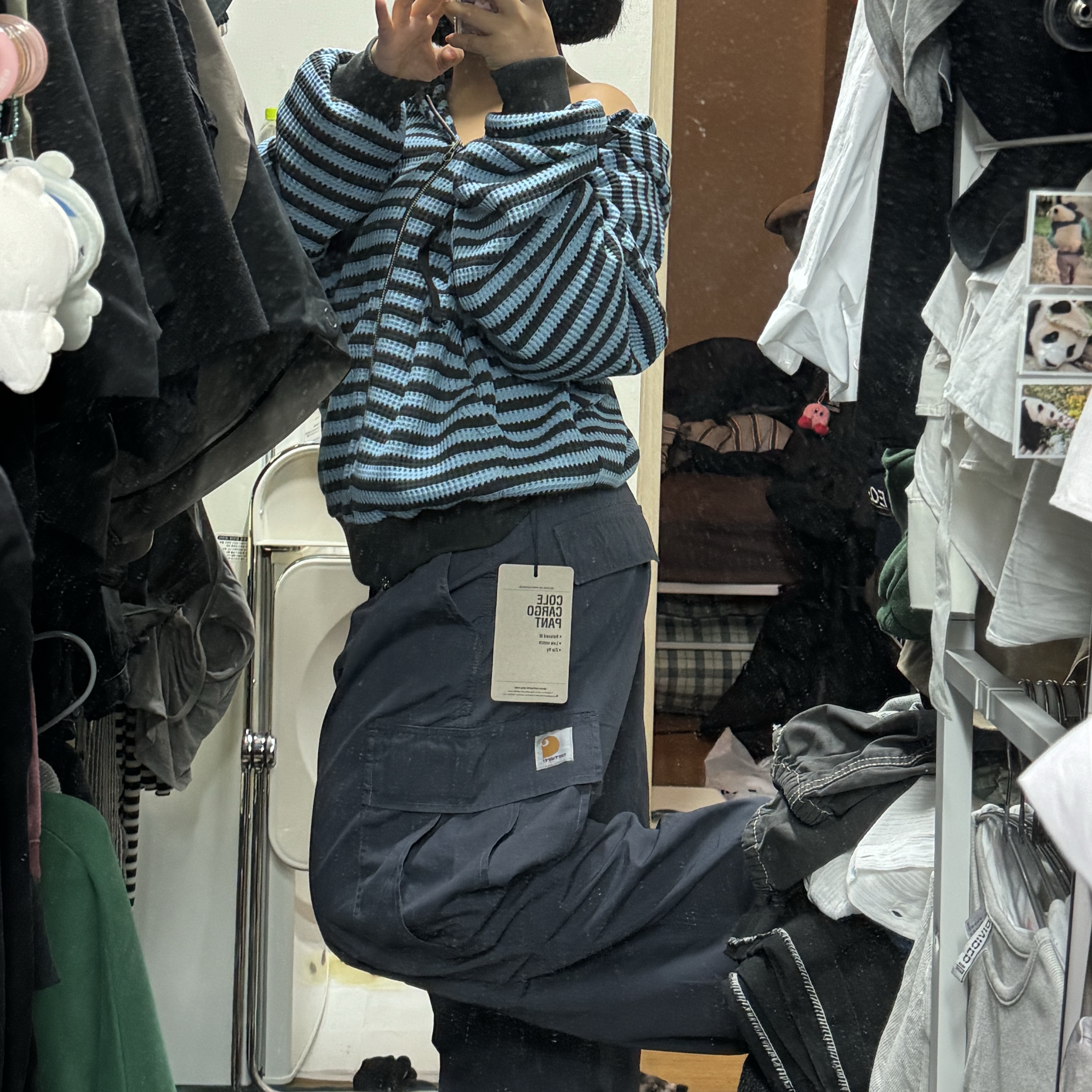 Carhartt WIP Cole Cargo Pants Zeus 착용 스타일