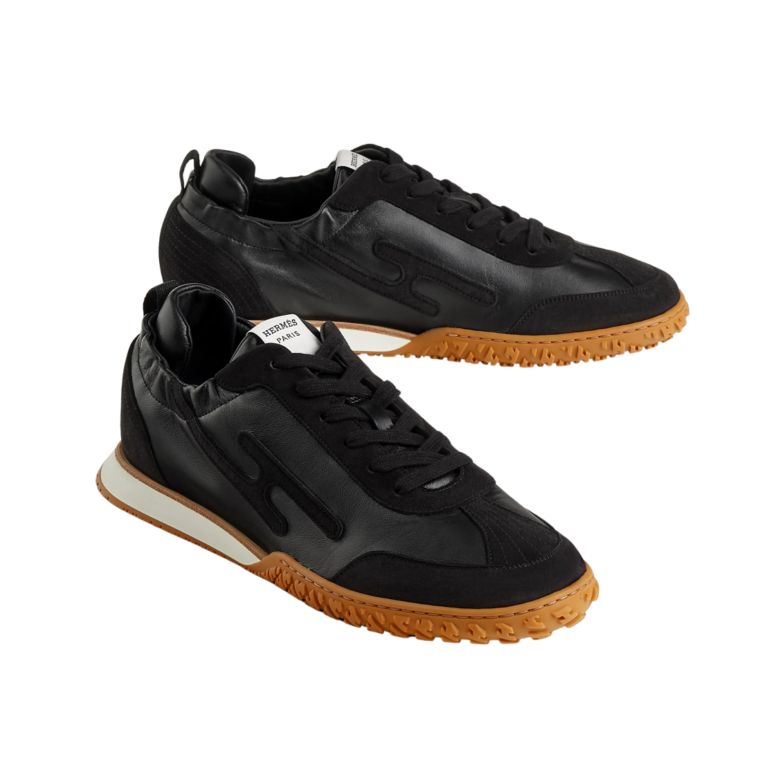 에르메스 제트 스니커즈 나파 스웨이드 고트스킨 & 누아(Hermes Jet Sneakers Nappa Suede Goatskin & Noir) - 3