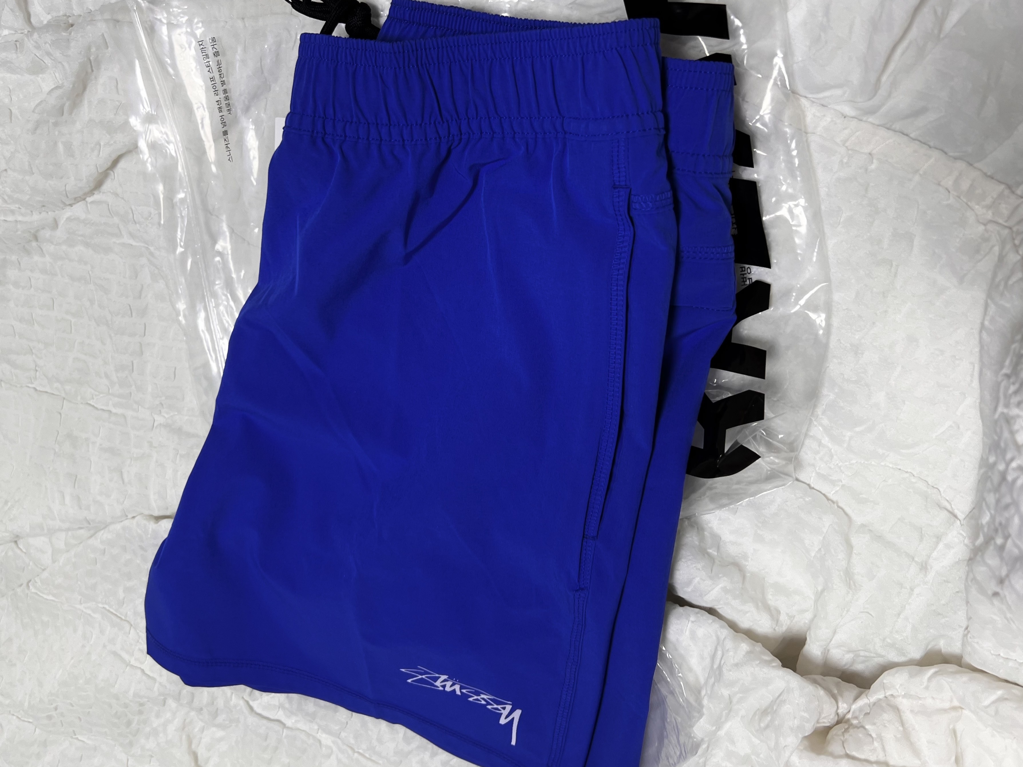 Nike x Stussy Water Short Hyper Royal (FZ5761-405) 착용 스타일